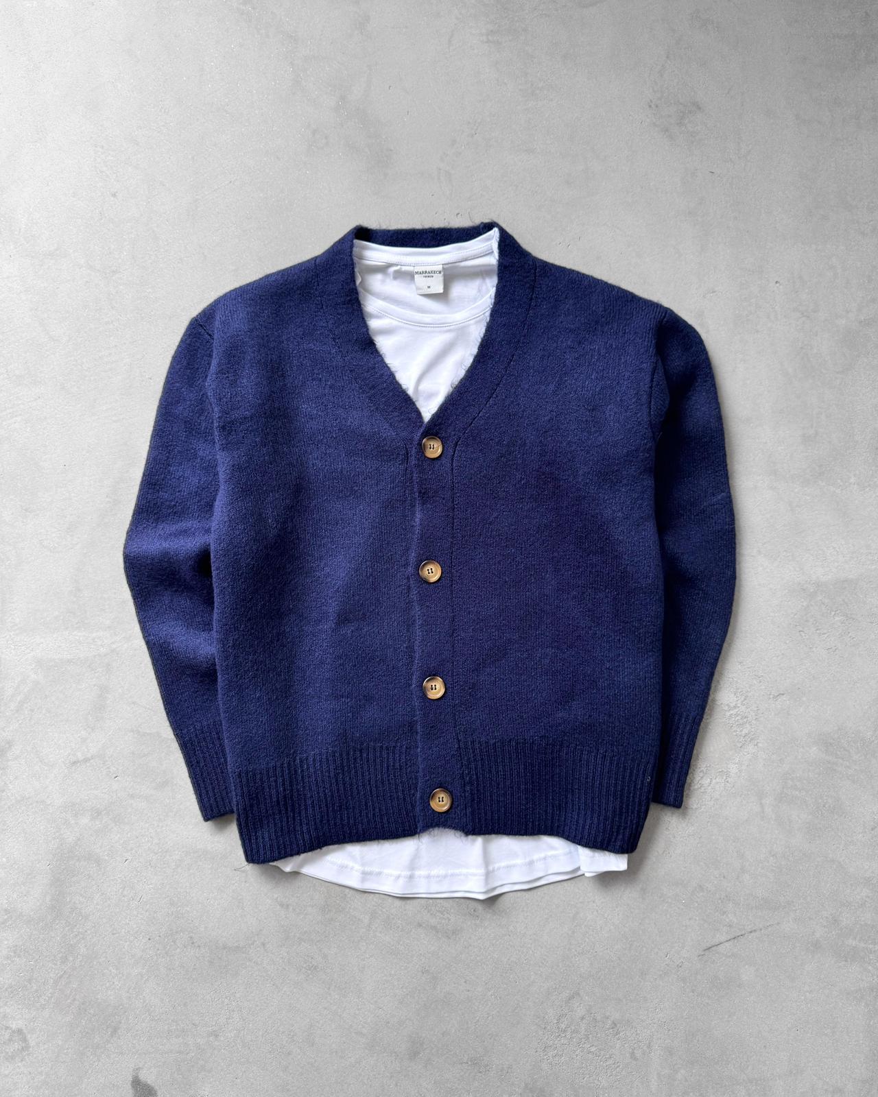 Sık Dokuma Düğmeli Triko Hırka G2090 - Lacivert