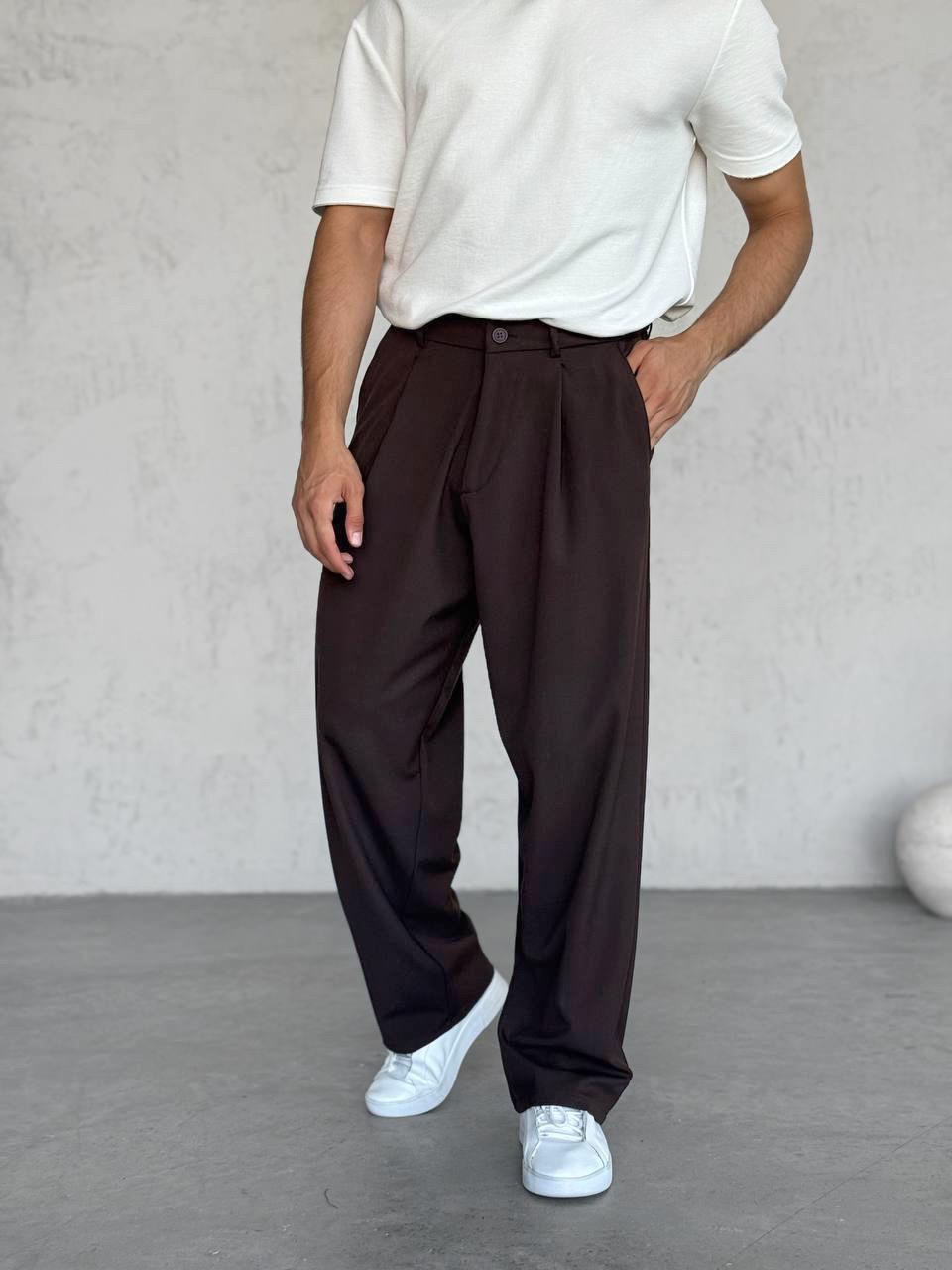 Regular Kalıp Kumaş Pantolon G2061 - Acı Kahve
