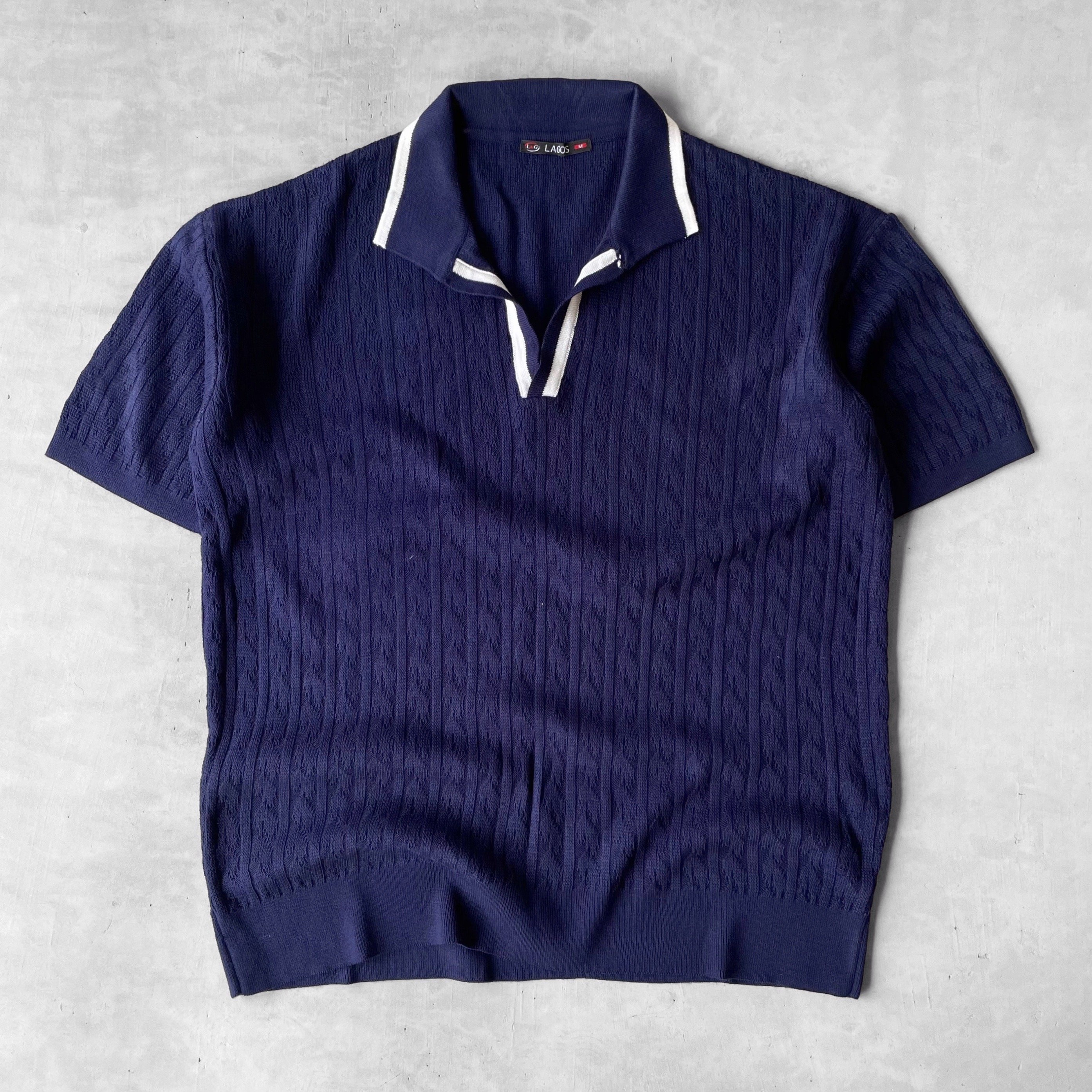 Polo Yaka Triko Tişört & Beyaz Keten Pantolon