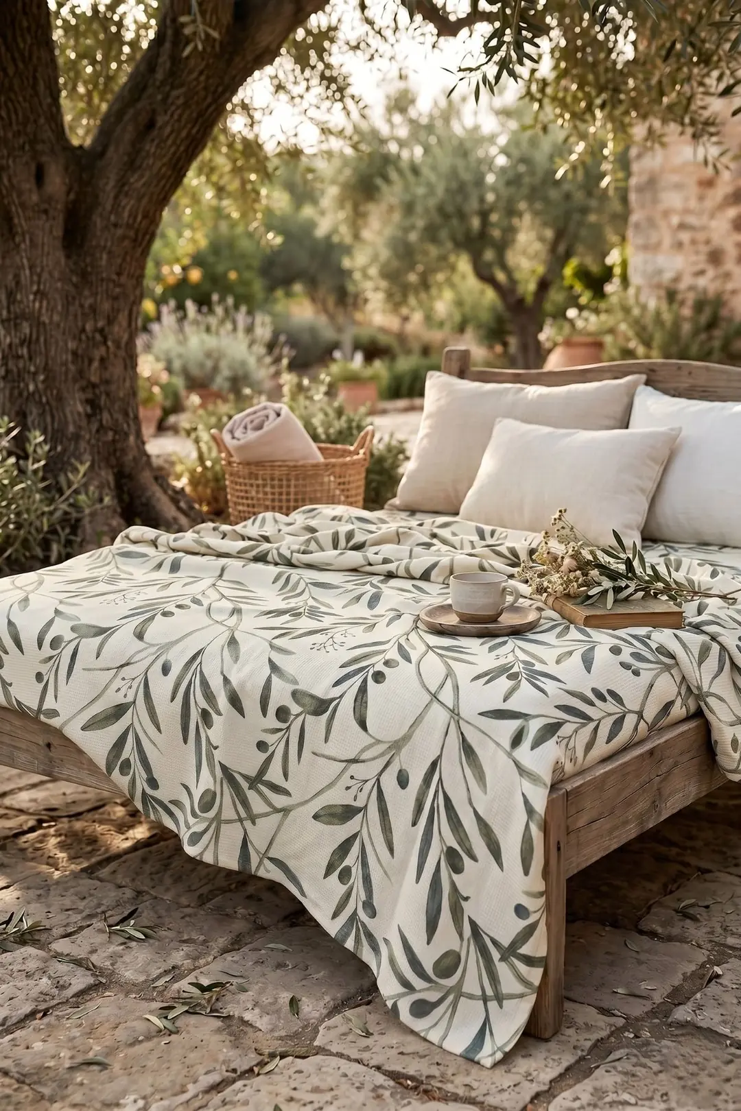Cotton Collection Çift Kişilik Pike Olive 210x230