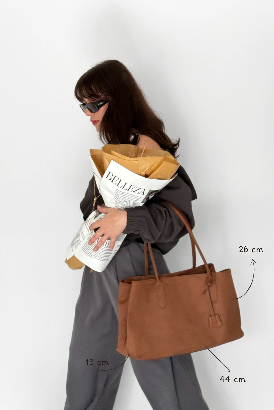 Lyon Süet Tote Çanta