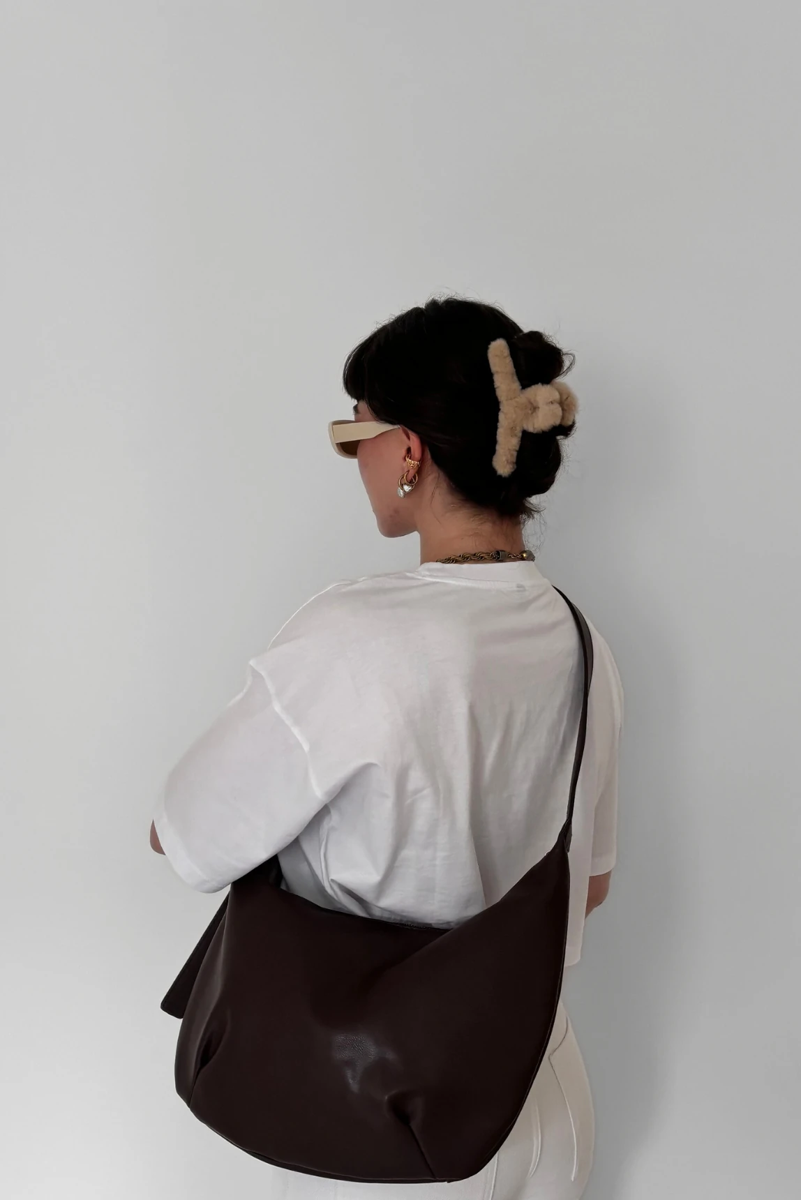 Hope Uzun Askı Detaylı Omuz Çantası - kahverengi