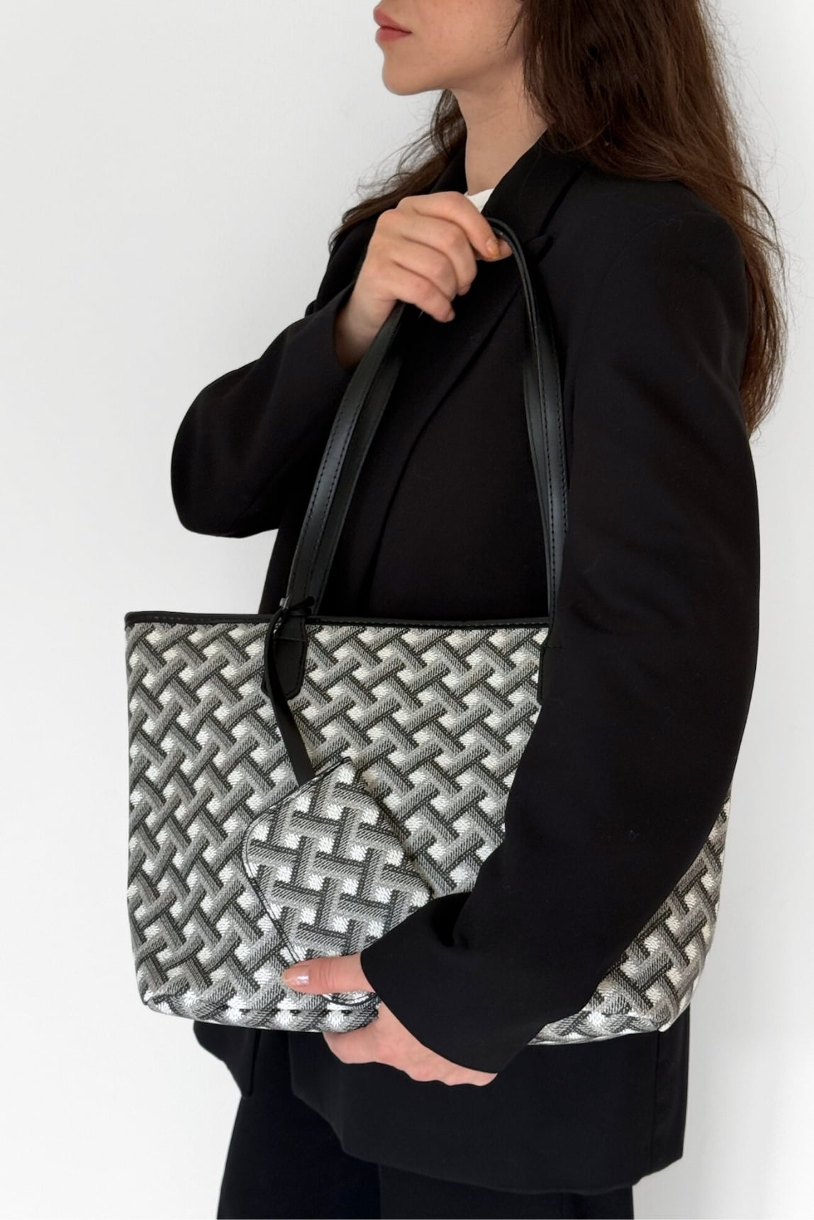 Desenli Shopper Tote Çanta