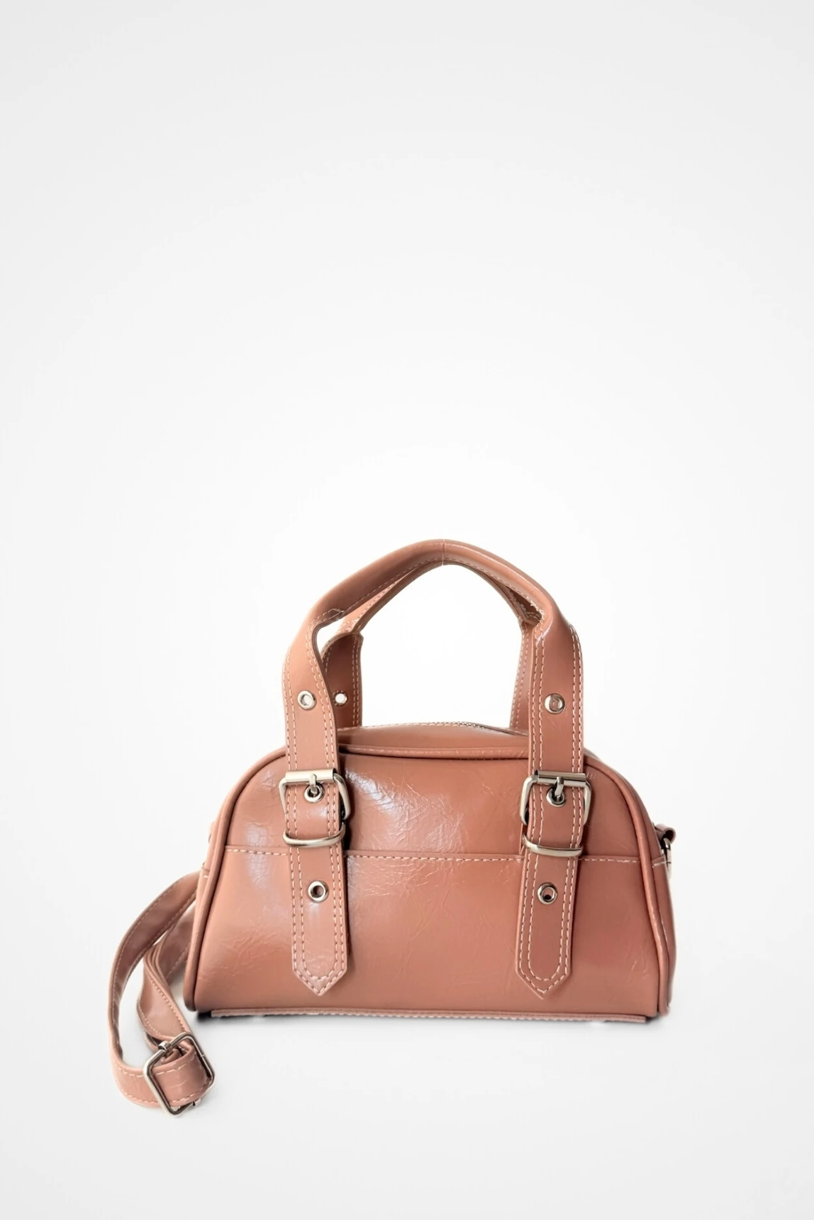 Ravello Dikiş Detaylı Çapraz Kullanımlı Suni Deri Omuz ve El Çantası