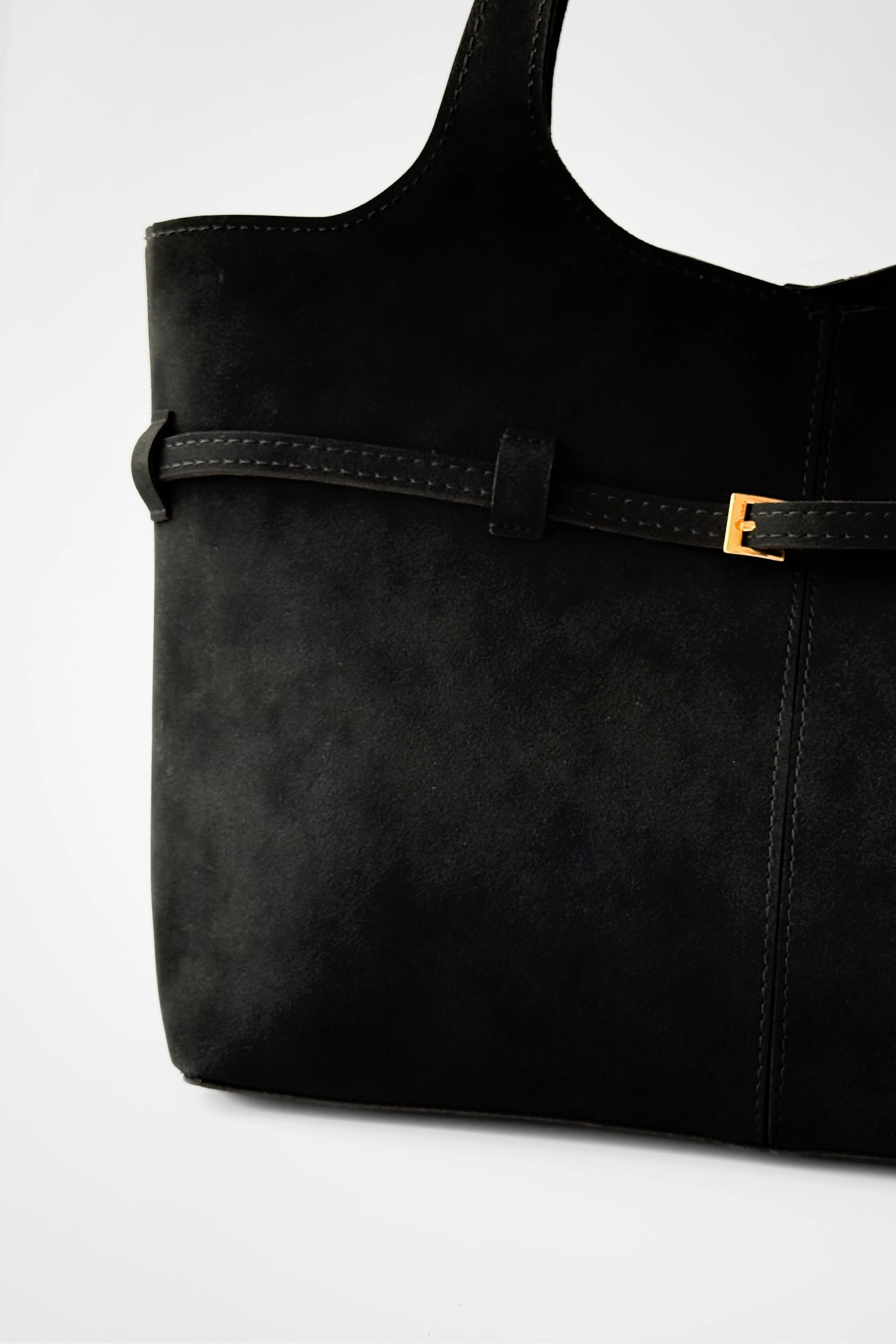 Süet Moka Yavrulu Omuz Çantası 