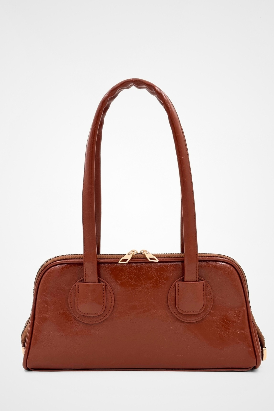 Amelie Vintage Model Omuz Çantası - taba