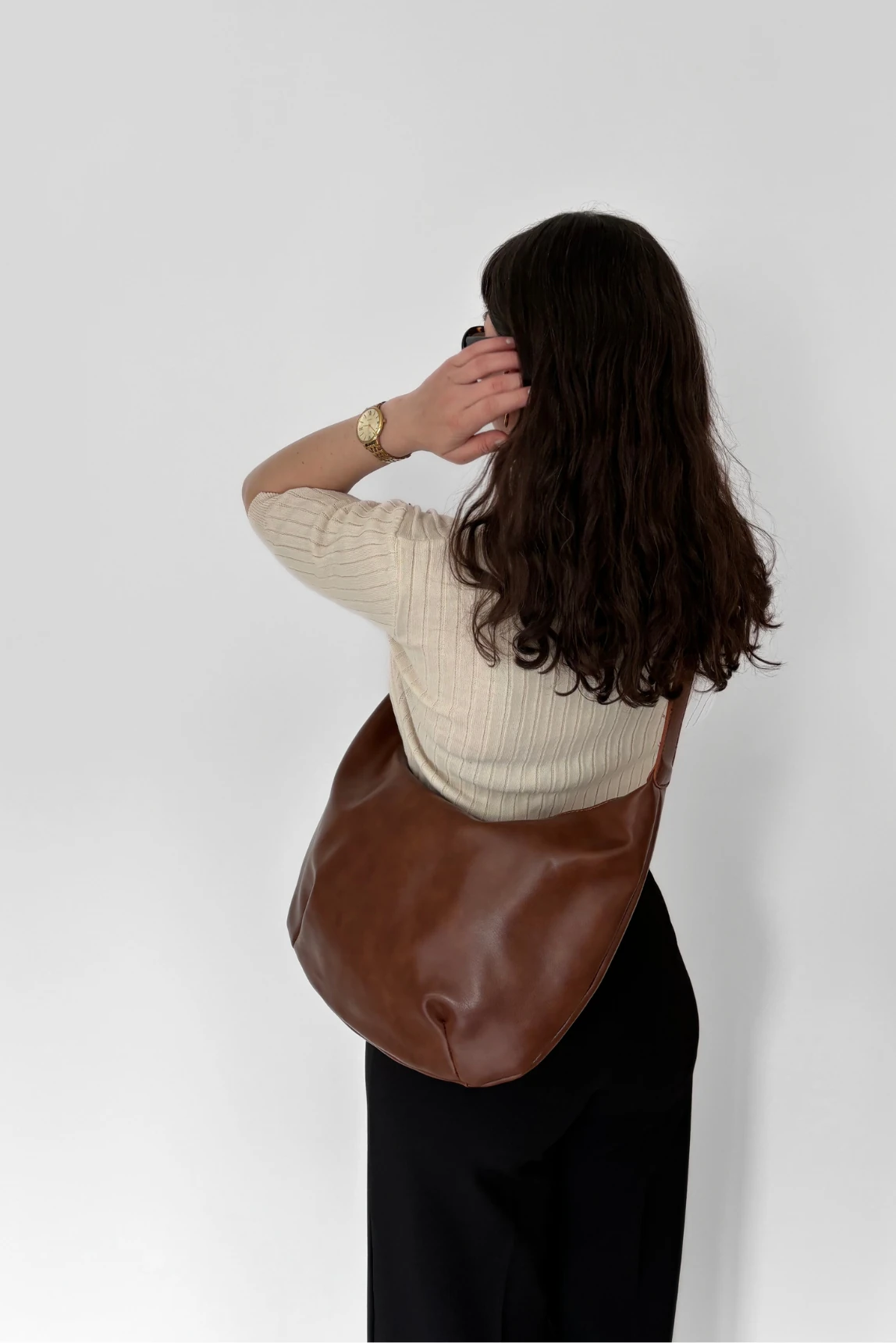 Hope Uzun Askı Detaylı Omuz Çantası - taba