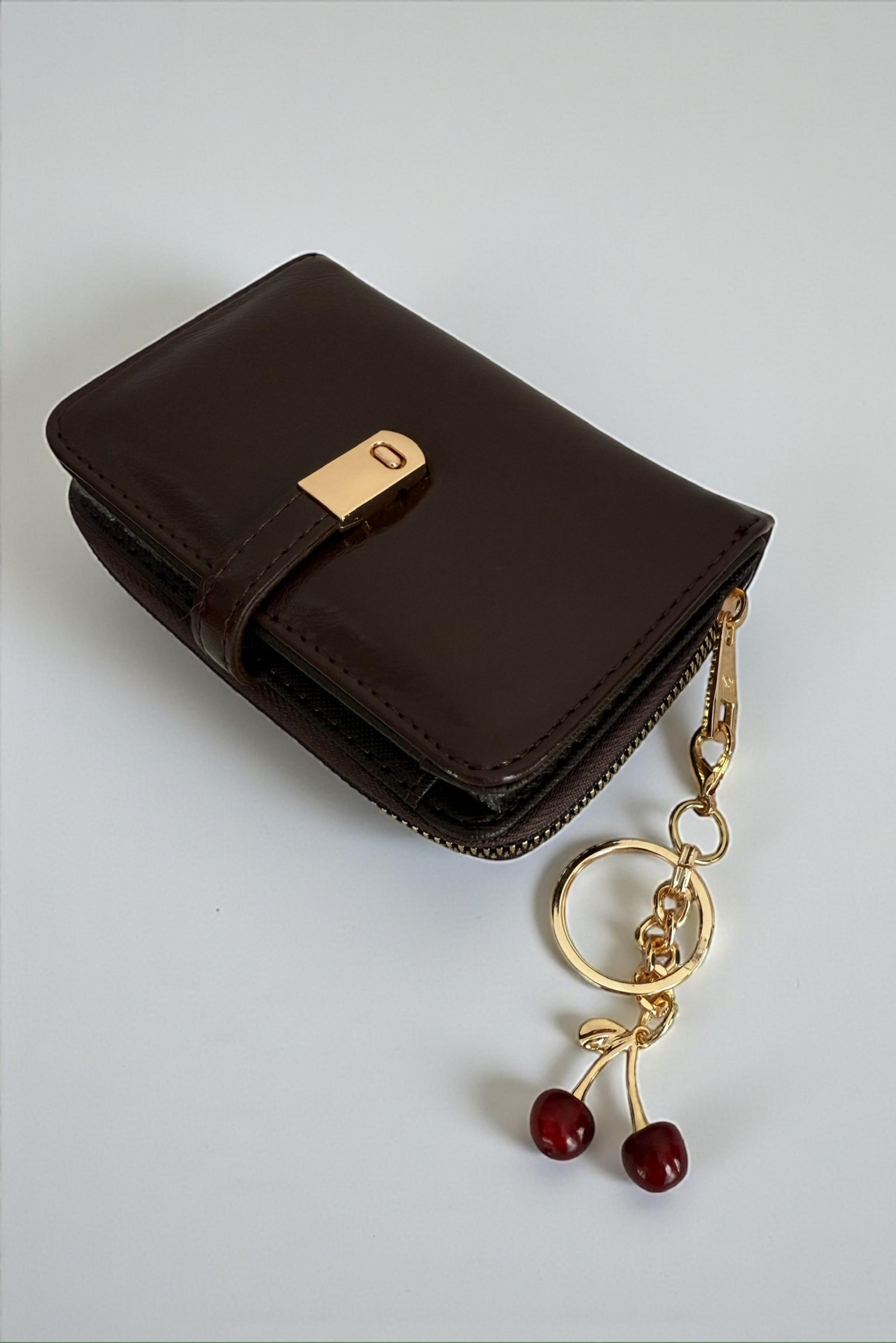 Mini Cherry Charm - Anahtarlık ve Çanta/Cüzdan Aksesuarı