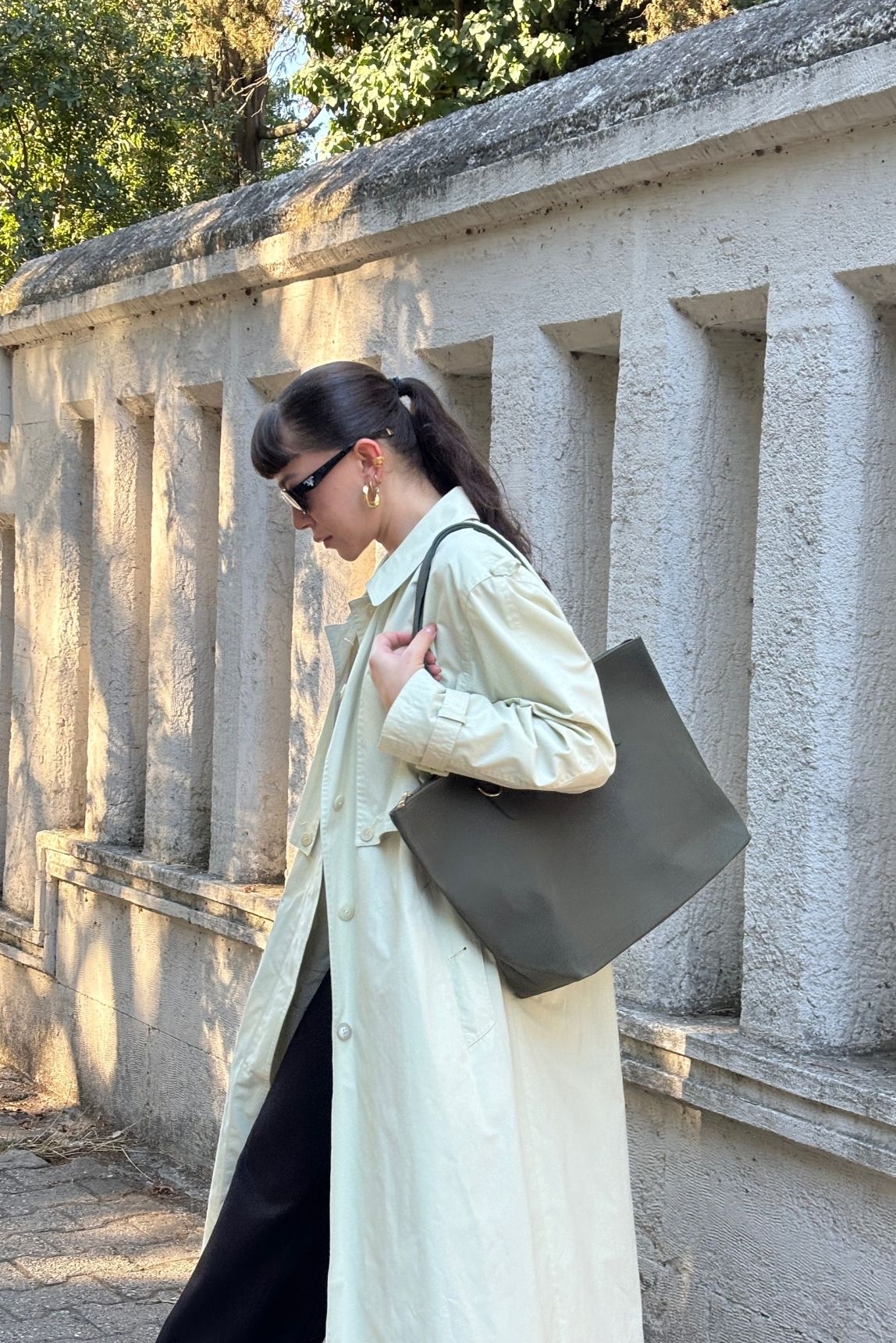 Vera Su Geçirmez Çift Saplı Shopper Çanta
