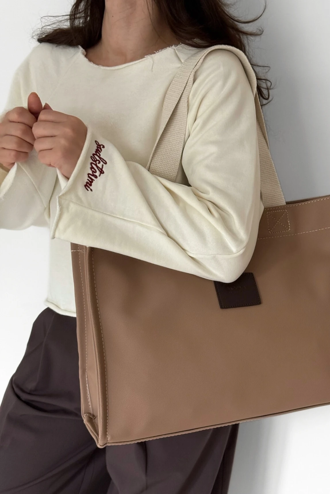 Oslo Büyük Boy El ve Ayarlanabilir Omuz Askılı Tote Çanta