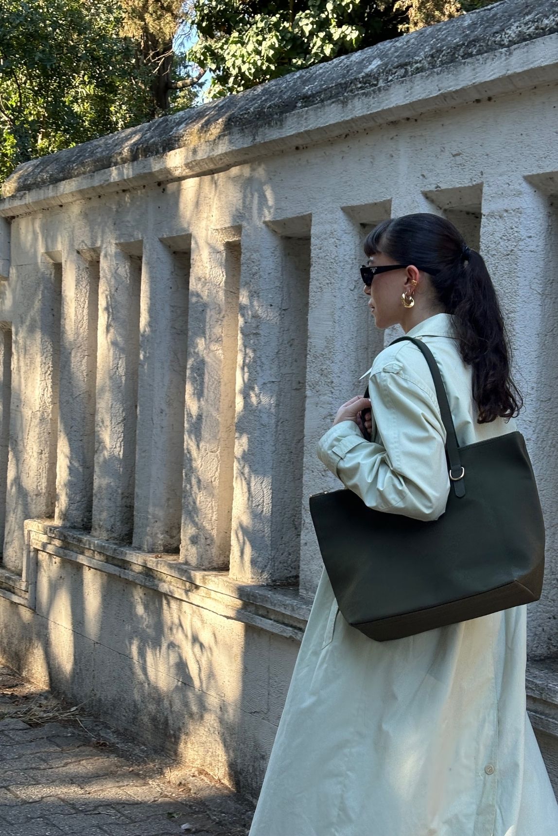 Vera Su Geçirmez Çift Saplı Shopper Çanta