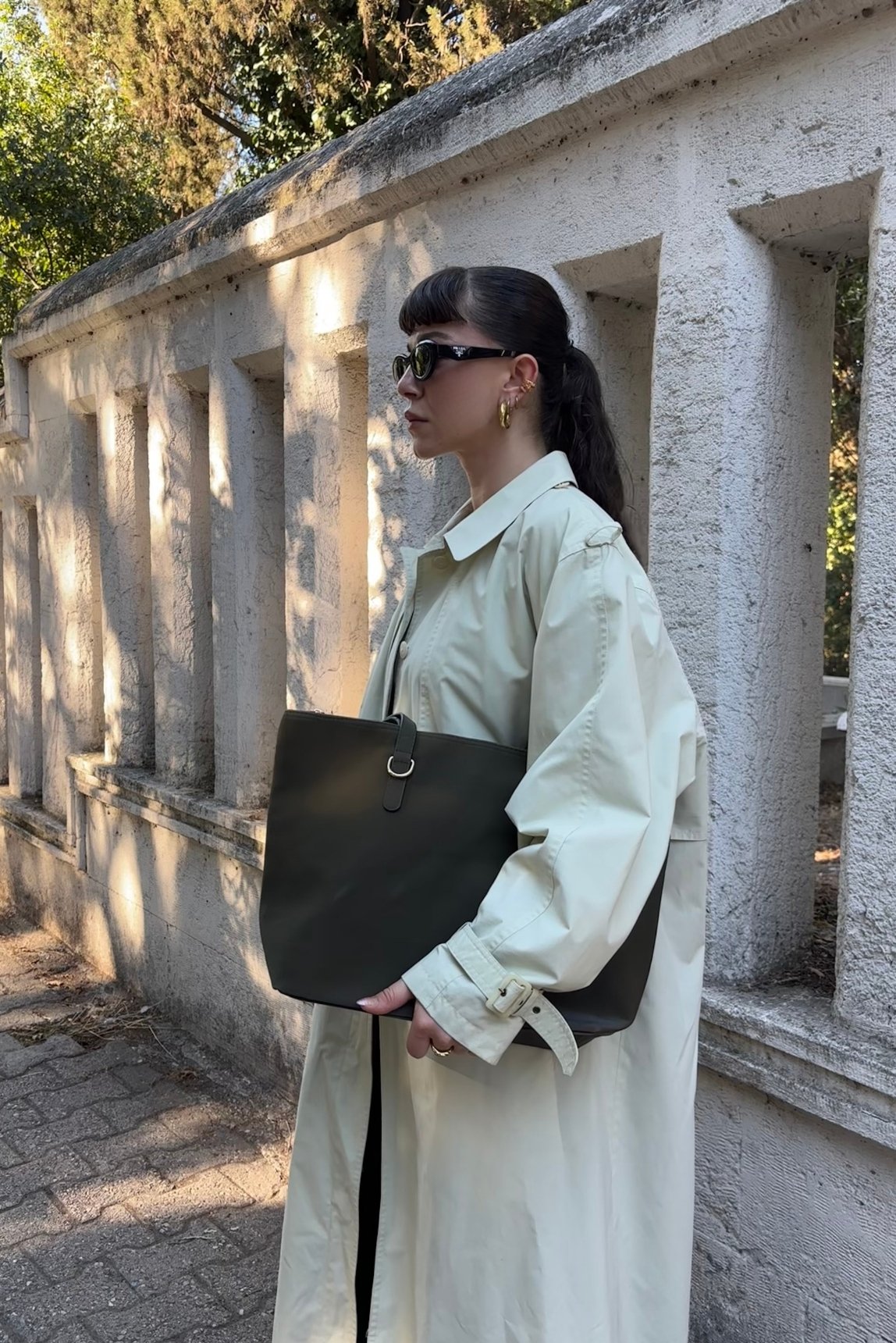 Vera Su Geçirmez Çift Saplı Shopper Çanta