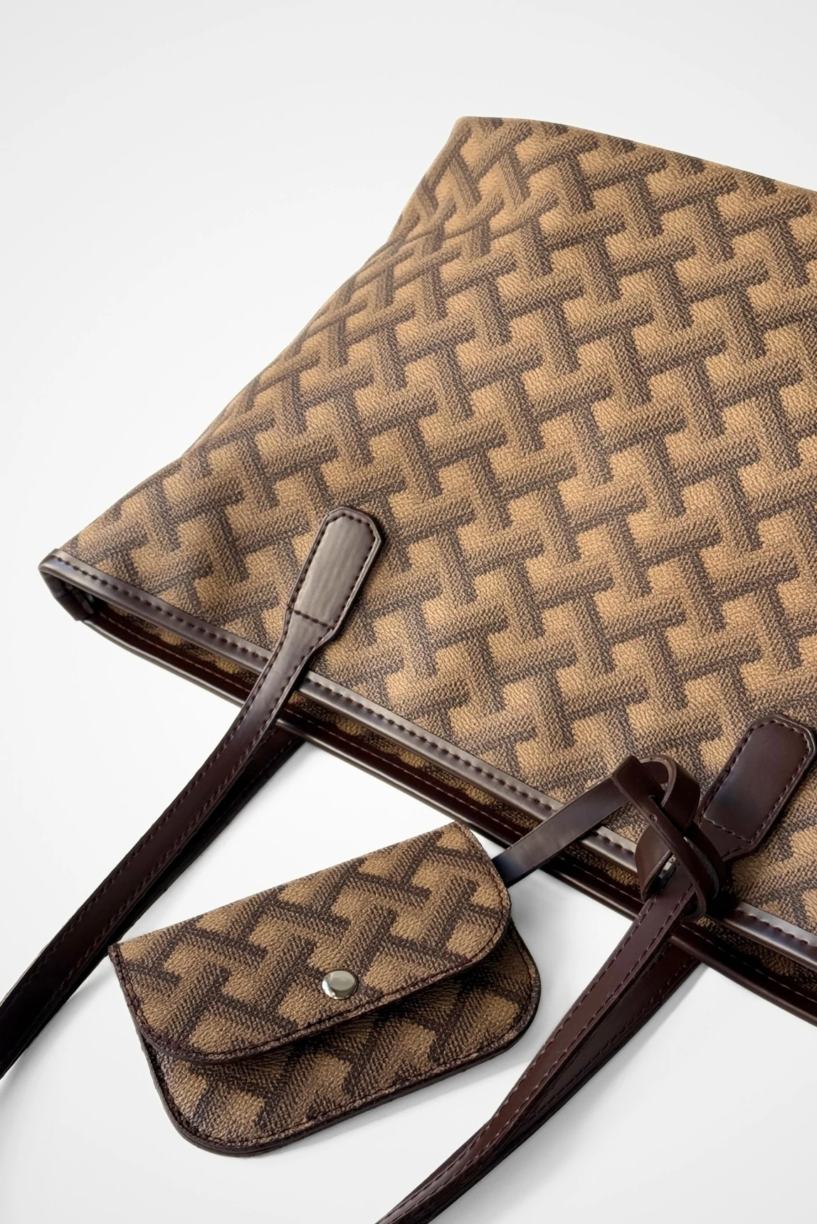 Desenli Shopper Tote Çanta