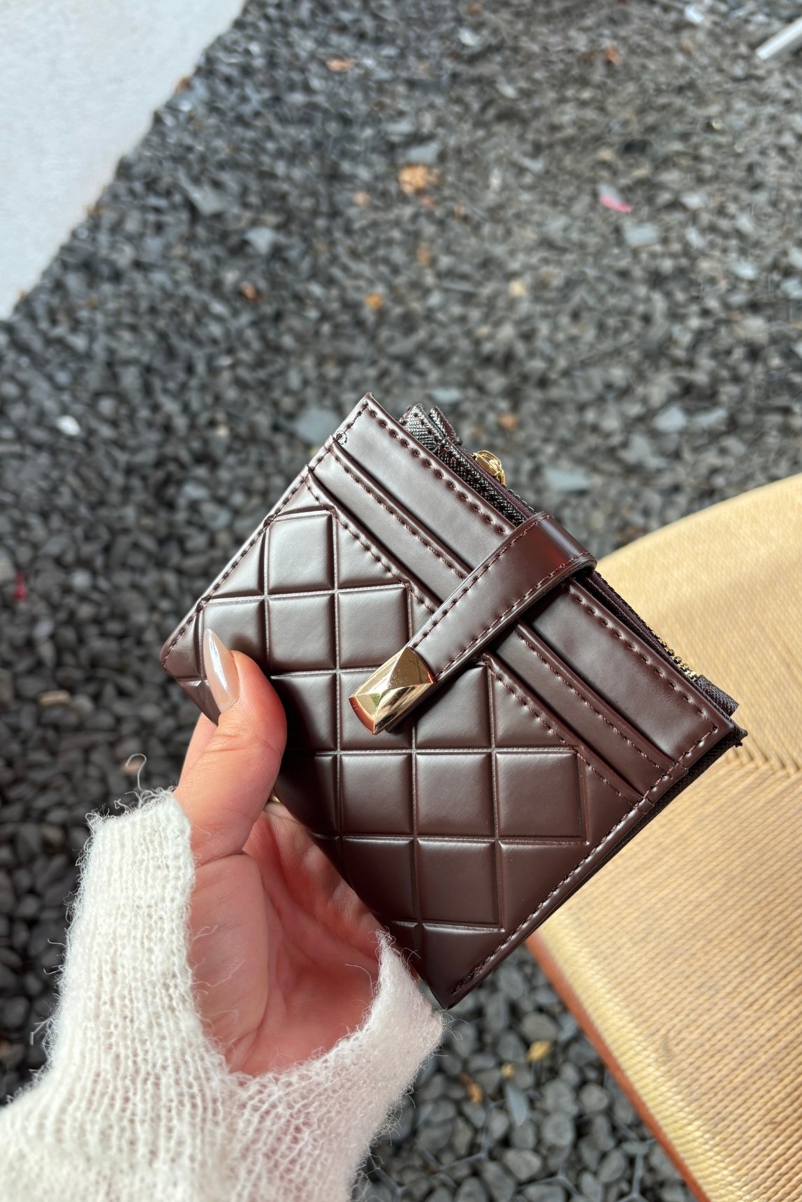Ruby Orta Boy Kapitone Detaylı Suni Deri Cüzdan