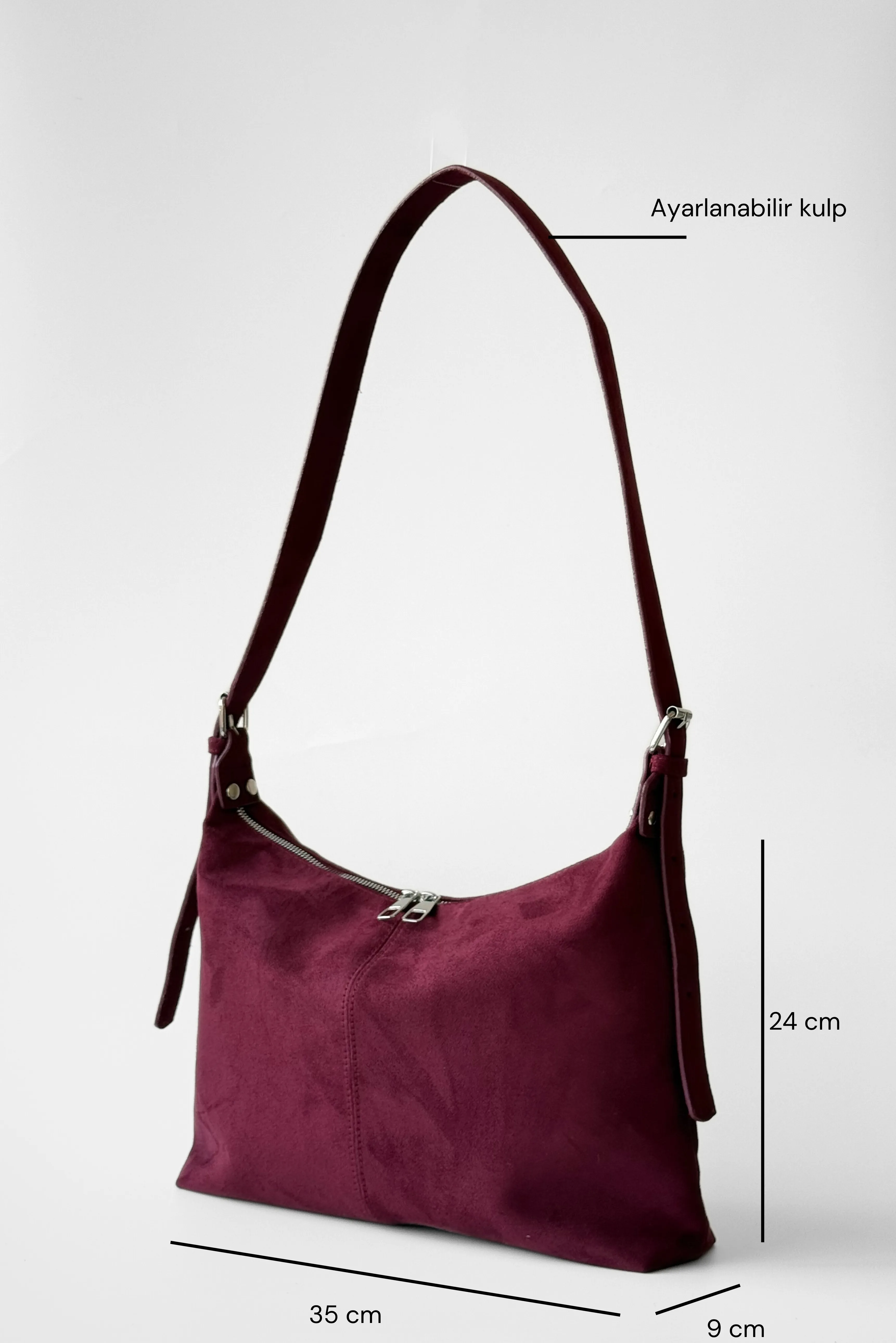 Süet Cushy Çapraz Omuz Çantası