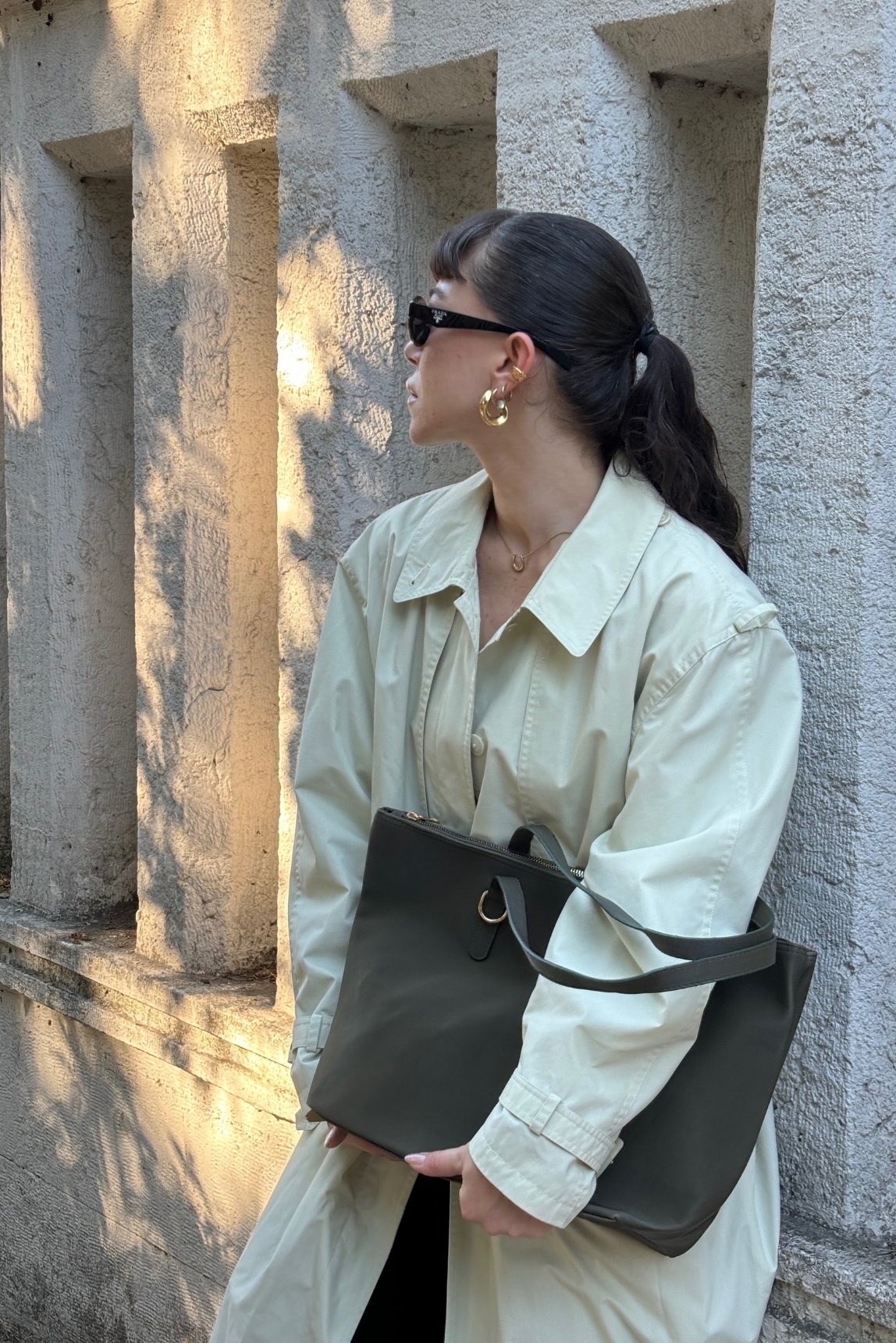 Vera Su Geçirmez Çift Saplı Shopper Çanta