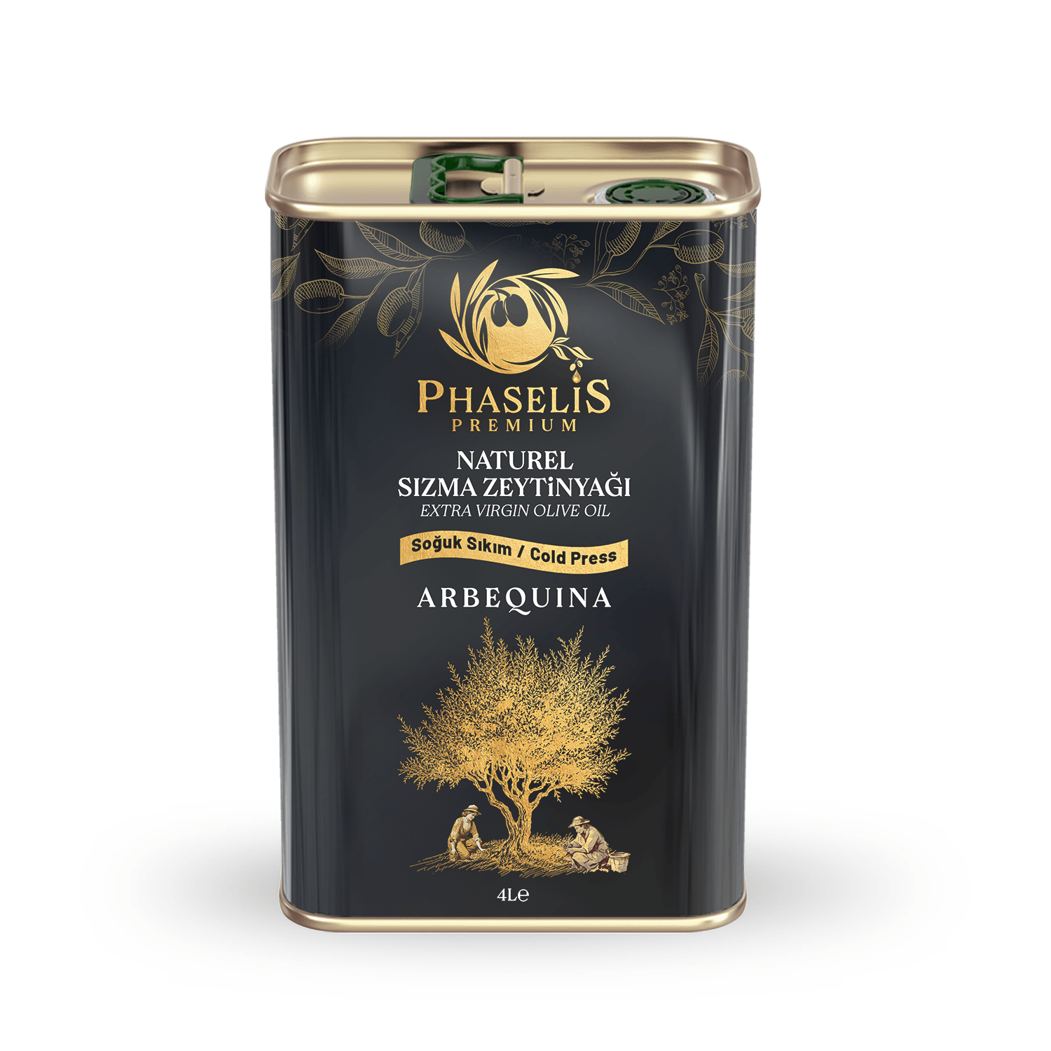 Premium Arbequina Soğuk Sıkım Zeytinyağı - 4L