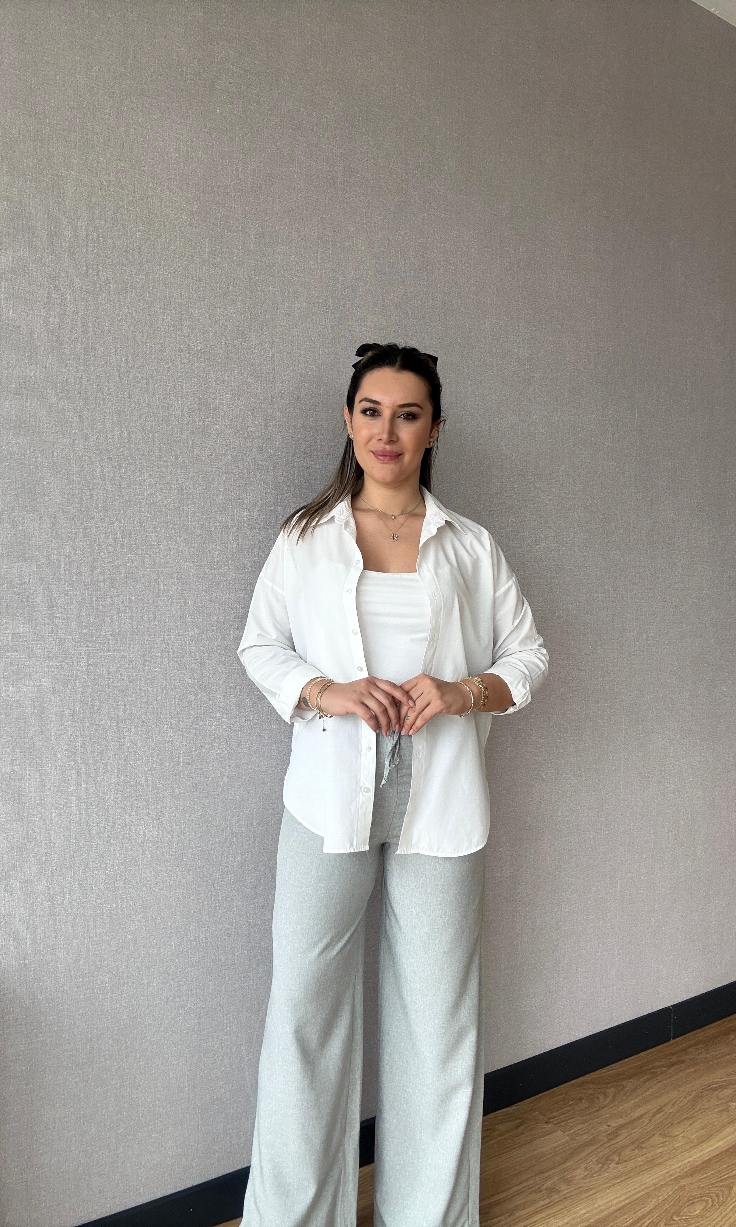Beli Lastikli Geniş Paça Pantolon