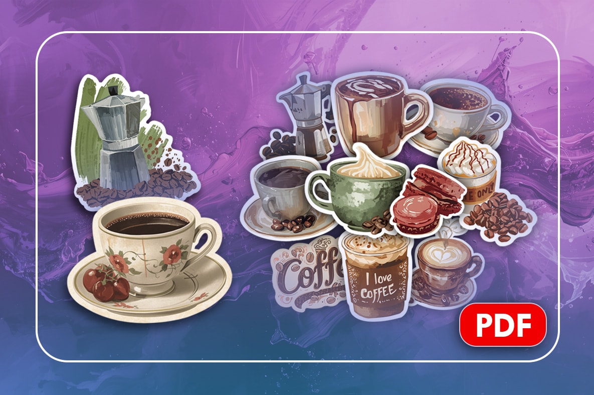 Dijital Kahve Stickerı