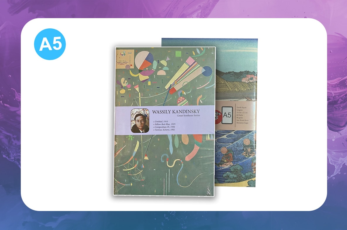 Great Synthesis Series - A5 / Wassily Kandinsky Dörtlü Defter Seti