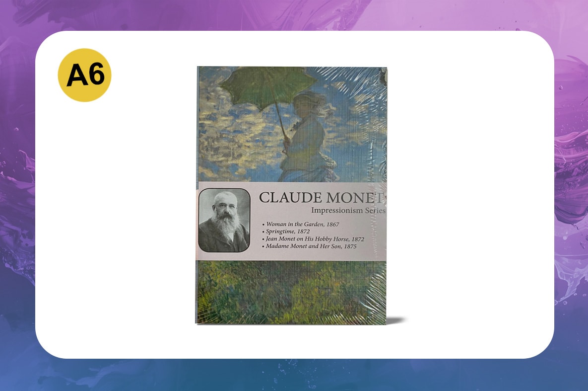 Impressionism Series - A6 / Claude Monet Dörtlü Defter Seti