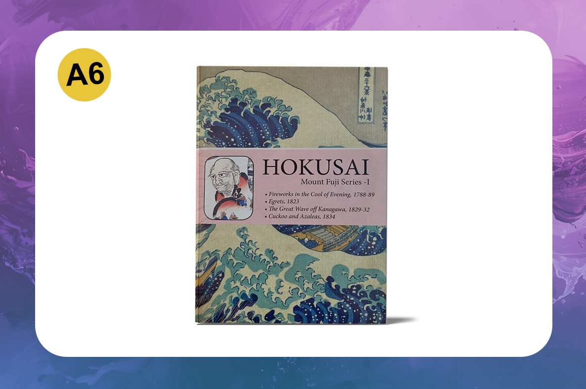 Mount Fuji Serisi - A6 / Hokusai Dörtlü Defter Seti