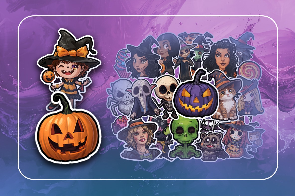 Halloween Holografik Sticker