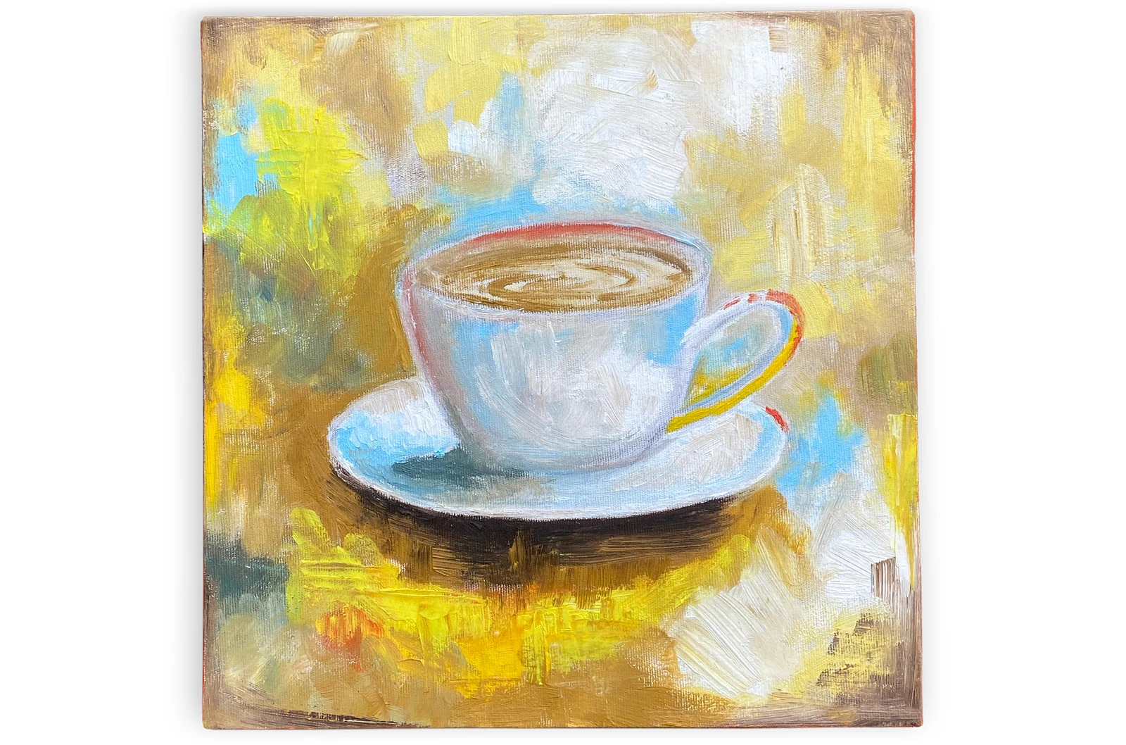 Óleo con Tema de Café