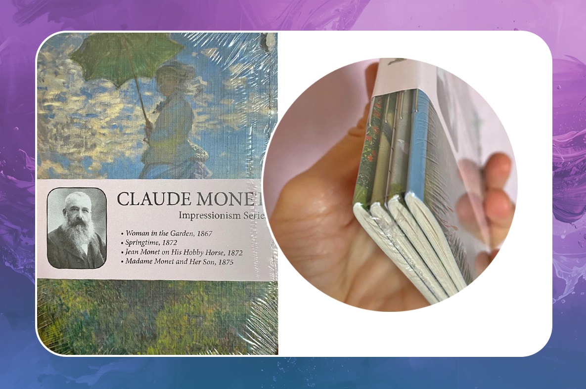 Impressionism Series - A6 / Claude Monet Dörtlü Defter Seti