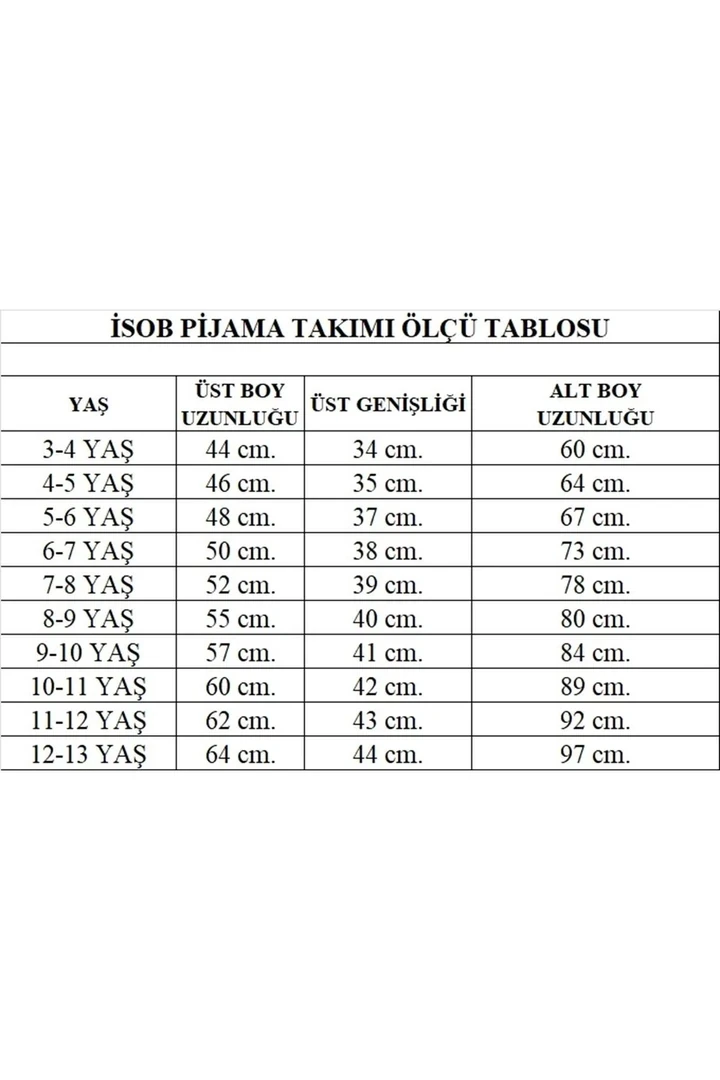 İSOB Hayvanlar Alemi Desenli İnterlok %100 Pamuk Erkek Çocuk Pijama Takımı 3-13 Yaş 42007