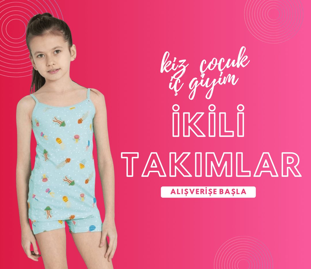 Kız Çocuk İç Giyim İkili Takımlar