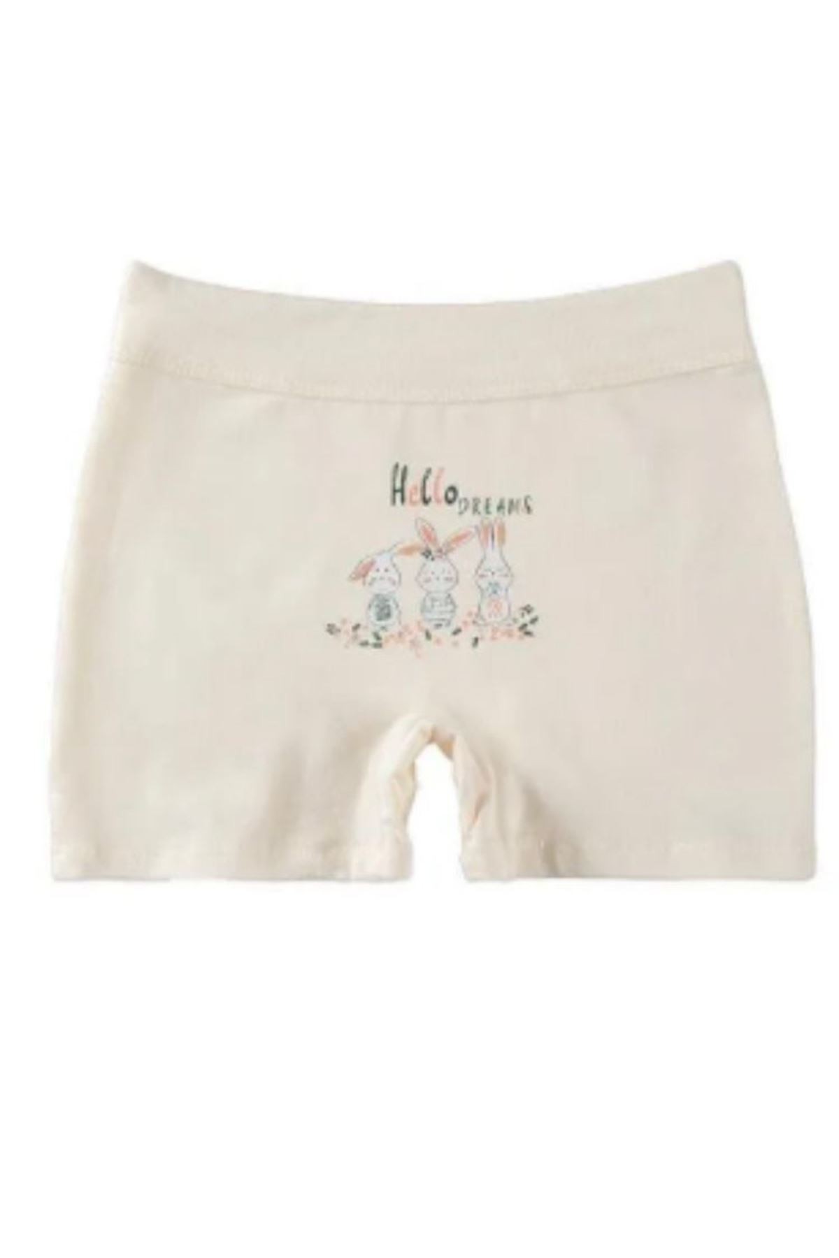 Baykar Karışık Desen 3lü Kız Çocuk Boxer Seti 5653