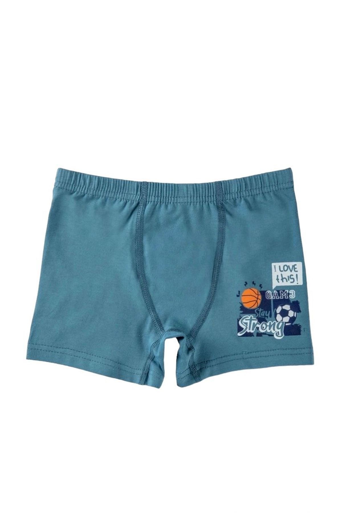Baykar Karışık Desen 3lü Erkek Çocuk Boxer Seti 3362