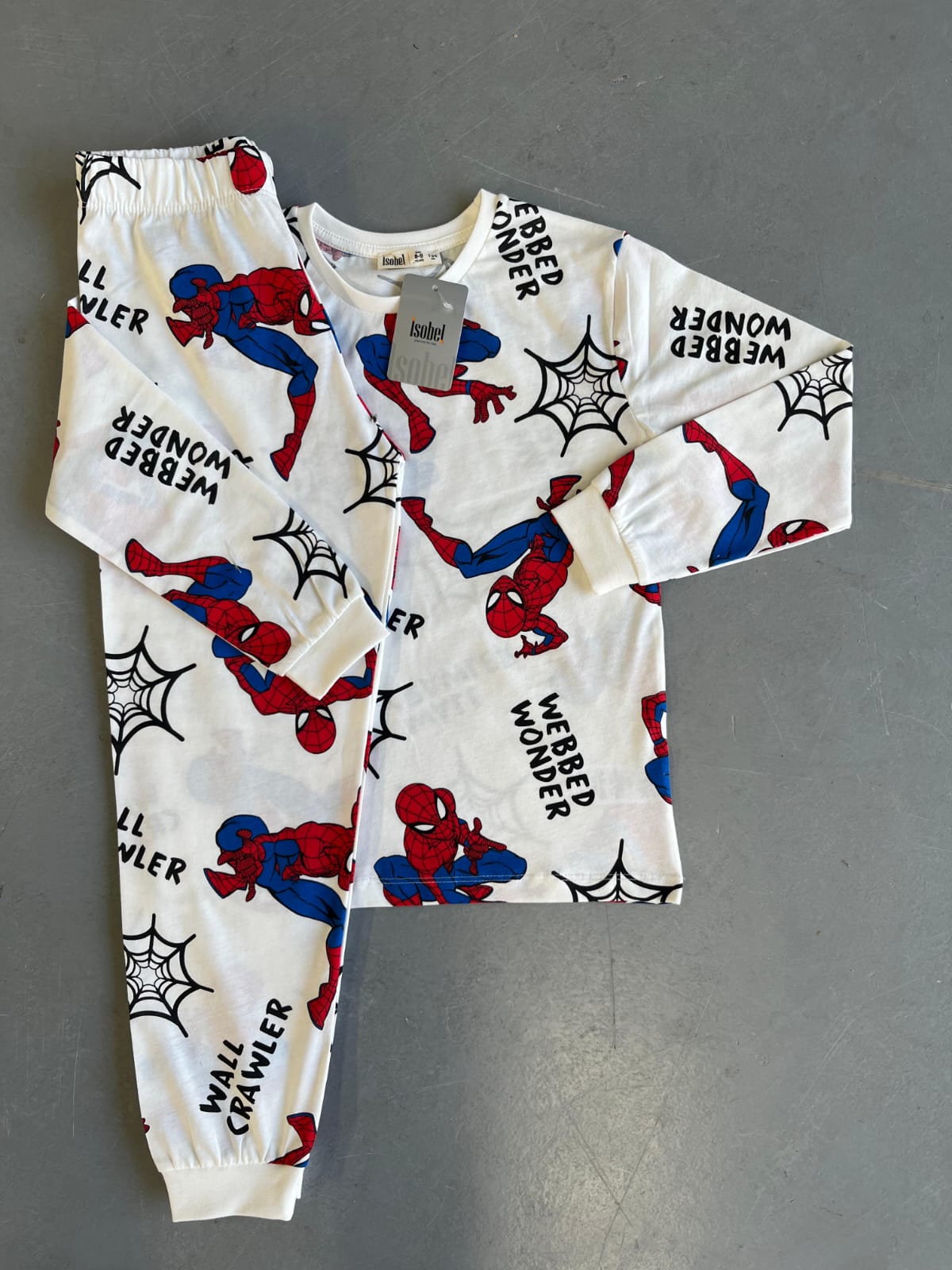 İSOB Örmck Adam Desenli %100 Pamuk Erkek Çocuk Pijama Takımı 3-13 Yaş 51322-51507