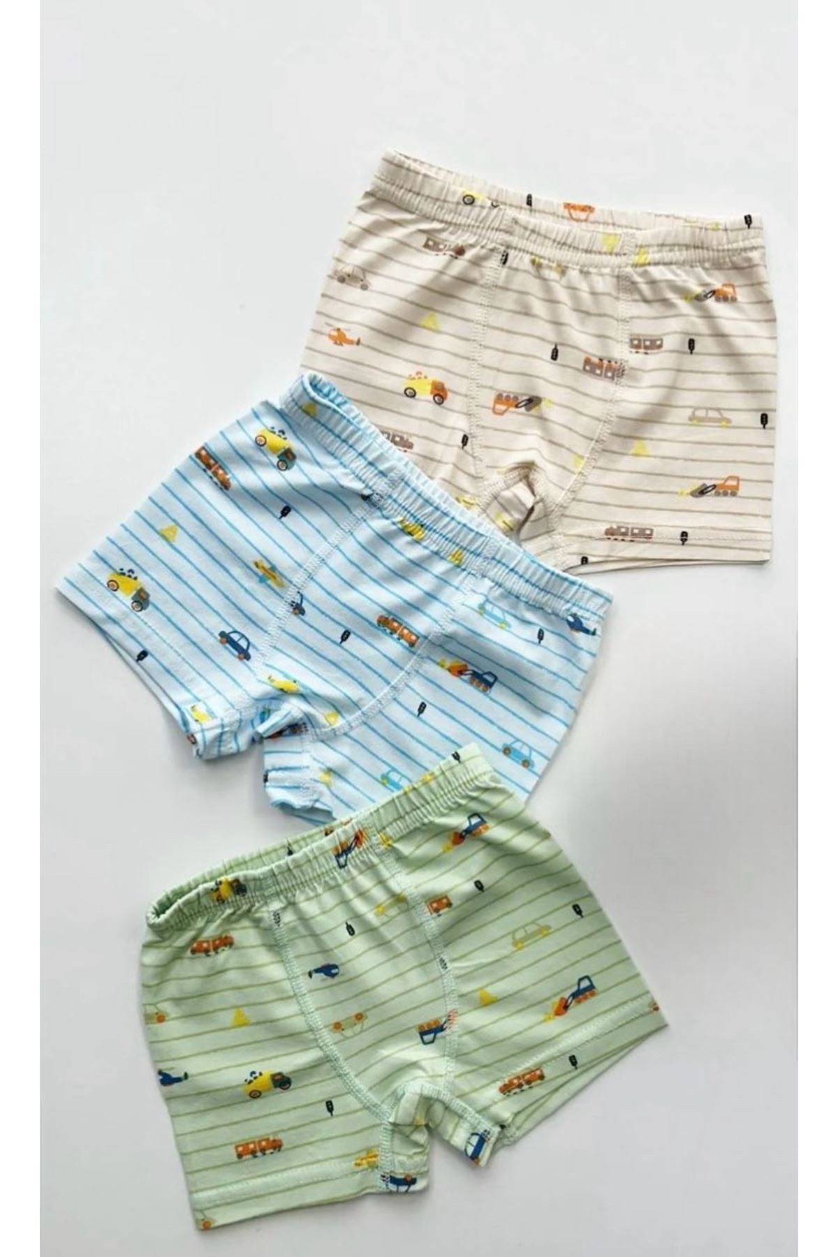 ELMAS Karışık Desen 3lü Erkek Çocuk Boxer Set B-72