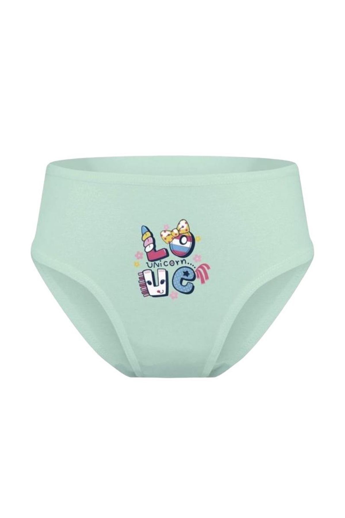 Baykar Karışık Desen 3lü Kız Çocuk Slip Seti 5690