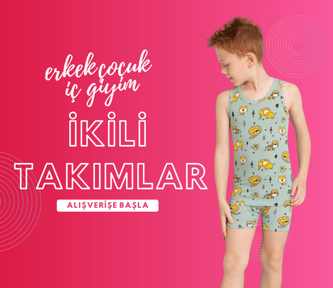 Erkek Çocuk İç Giyim İkili Takımlar