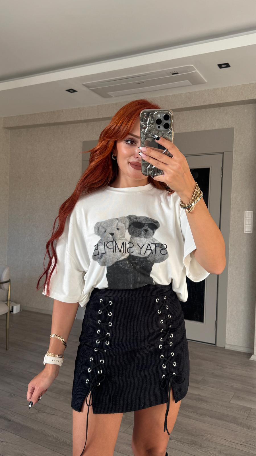 Ayıcık Baskılı Tshirt 