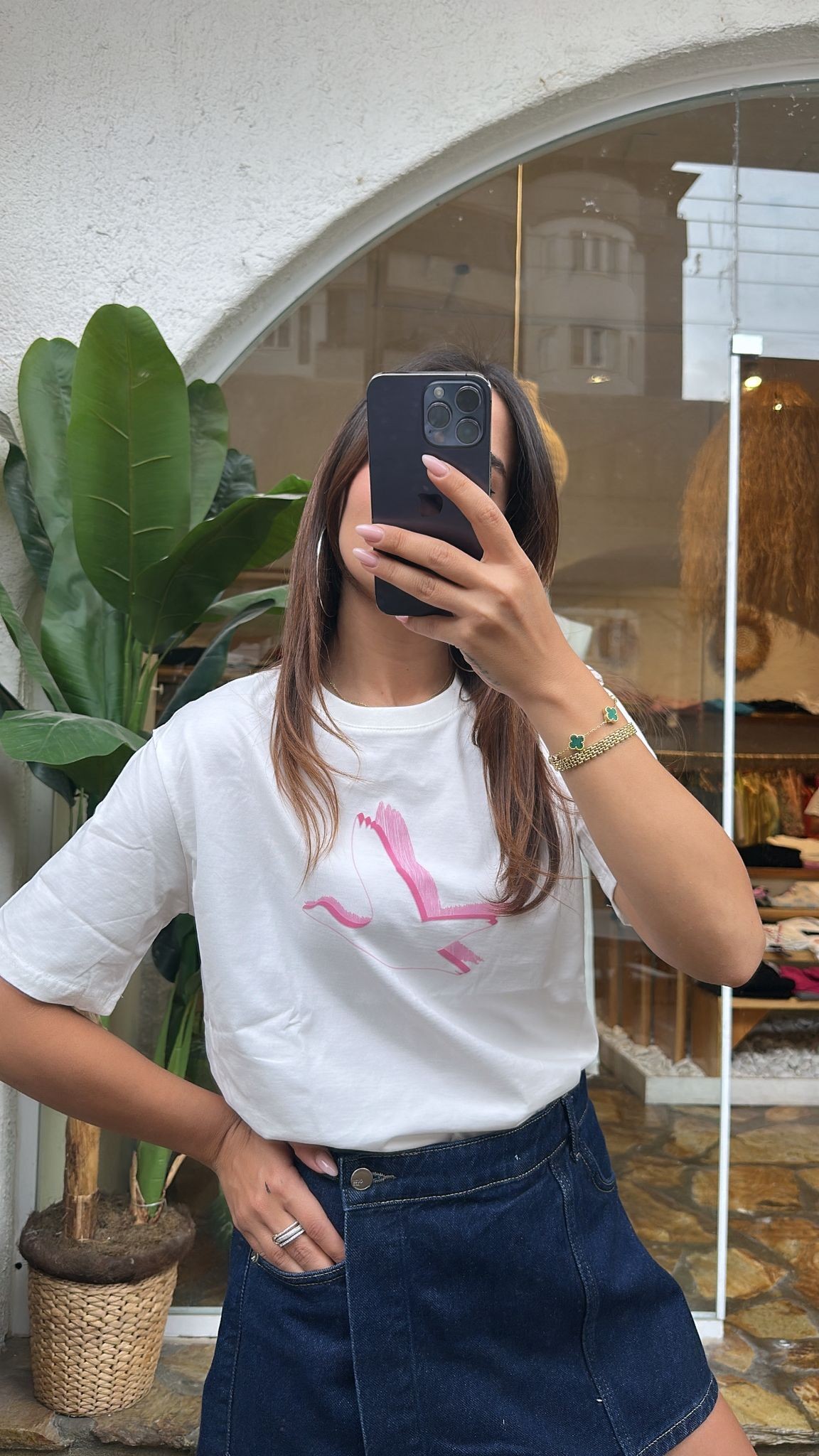 B Kuş Tshirt - Pembe