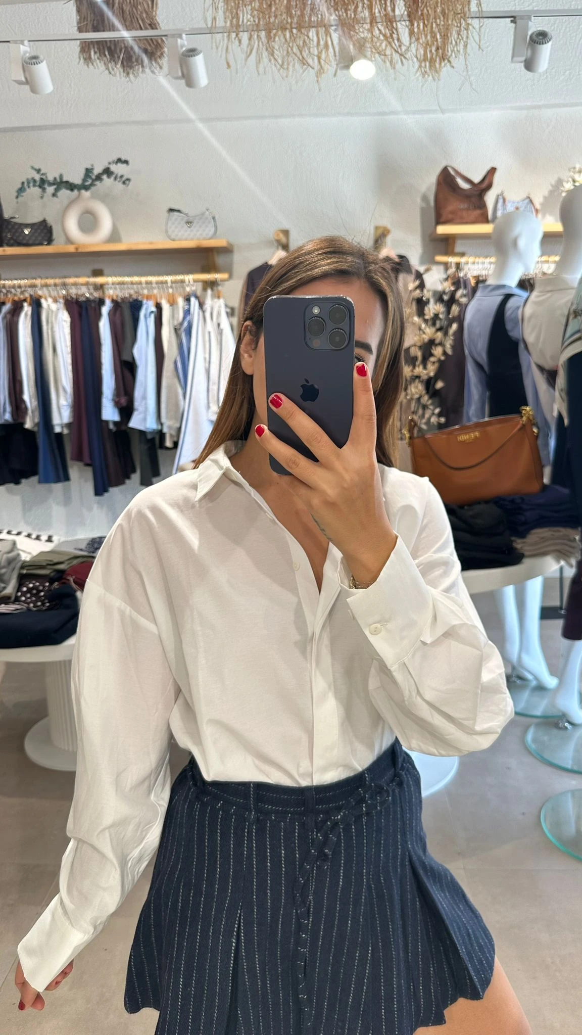 Beyaz Poplin Gömlek 