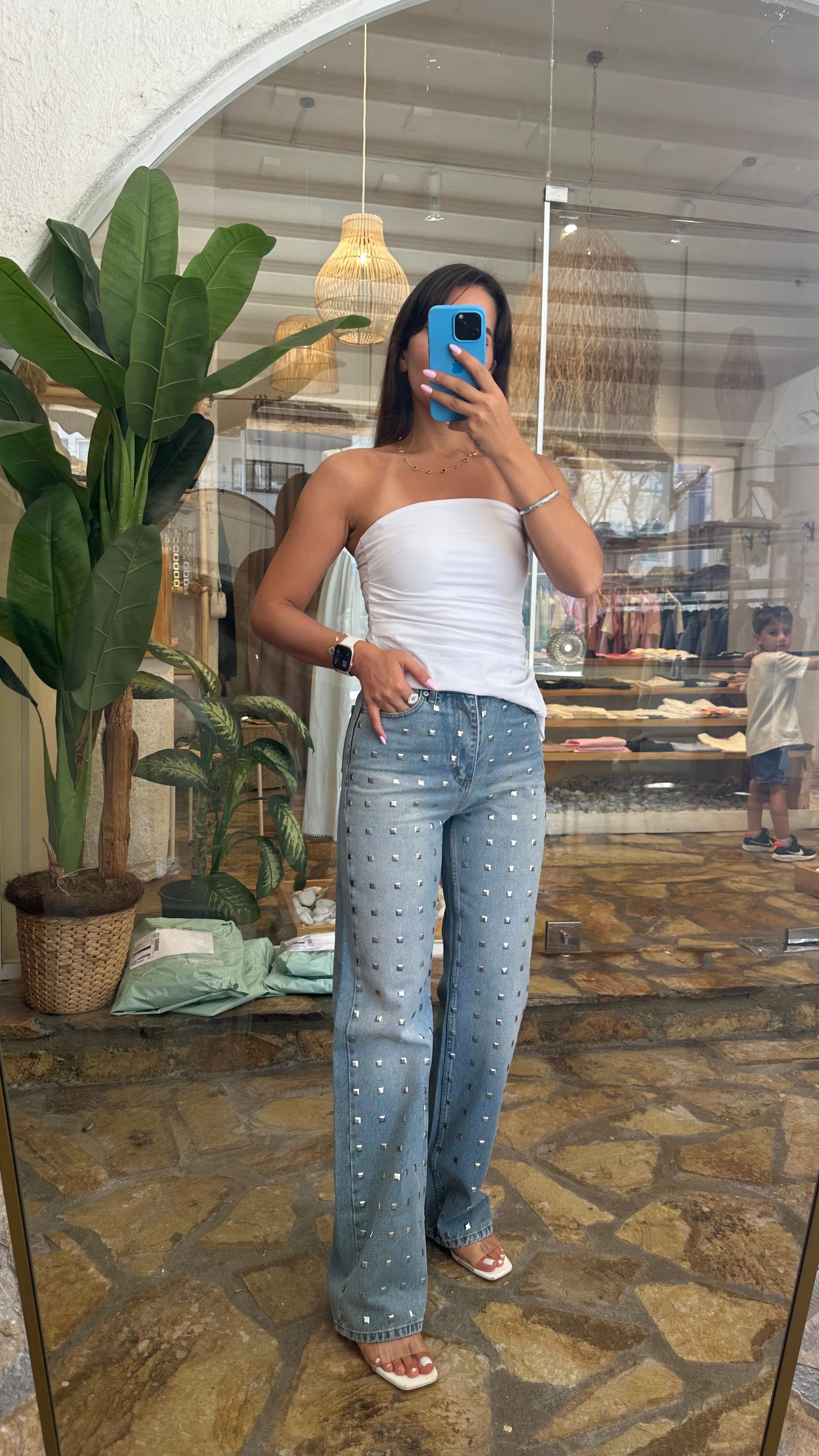 Zımbalı jean 