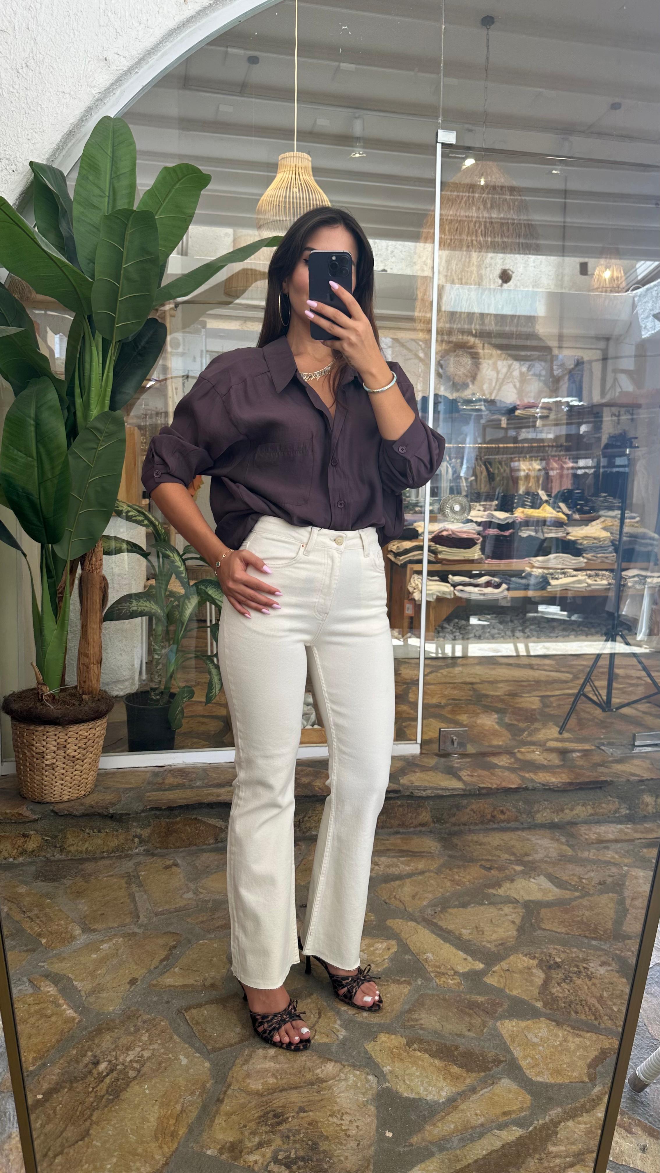 Flare Paça Likralı Jean - 01