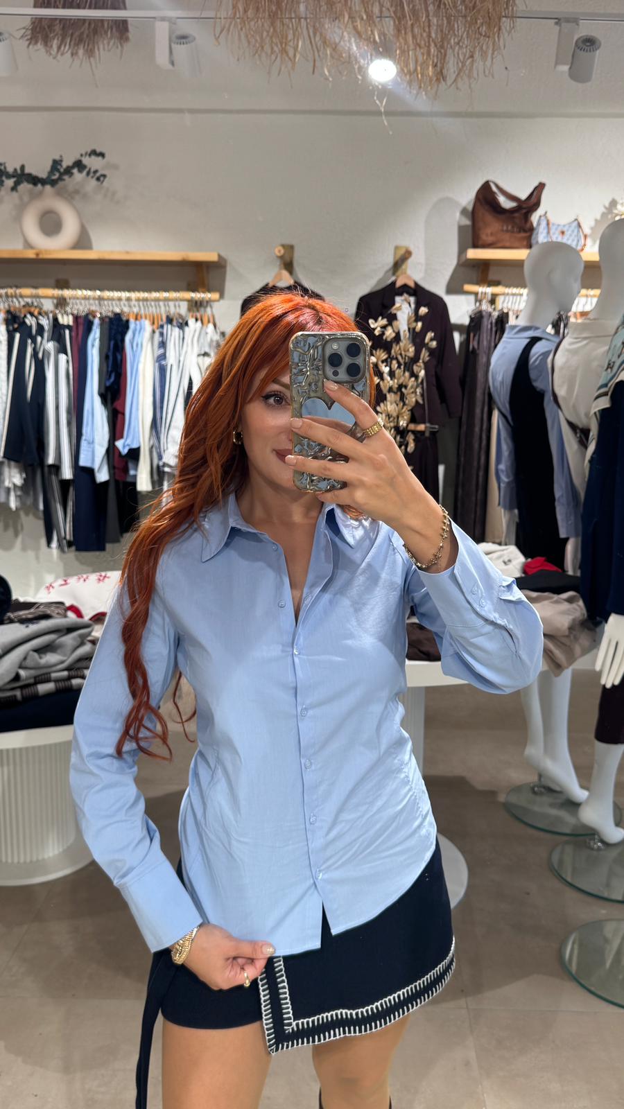 Belden Oturmalı Basic Gömlek