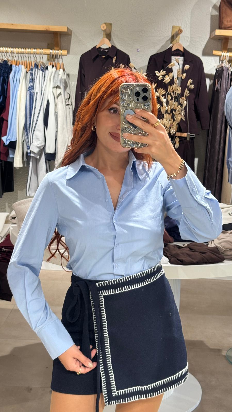 Belden Oturmalı Basic Gömlek