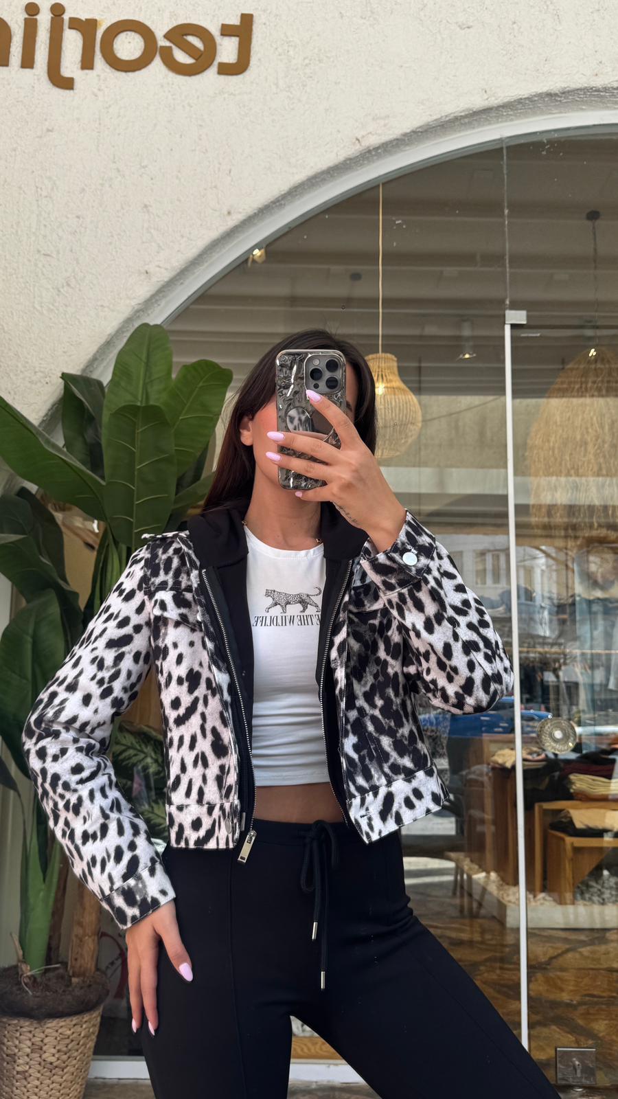 Zebra Desenli Ceket