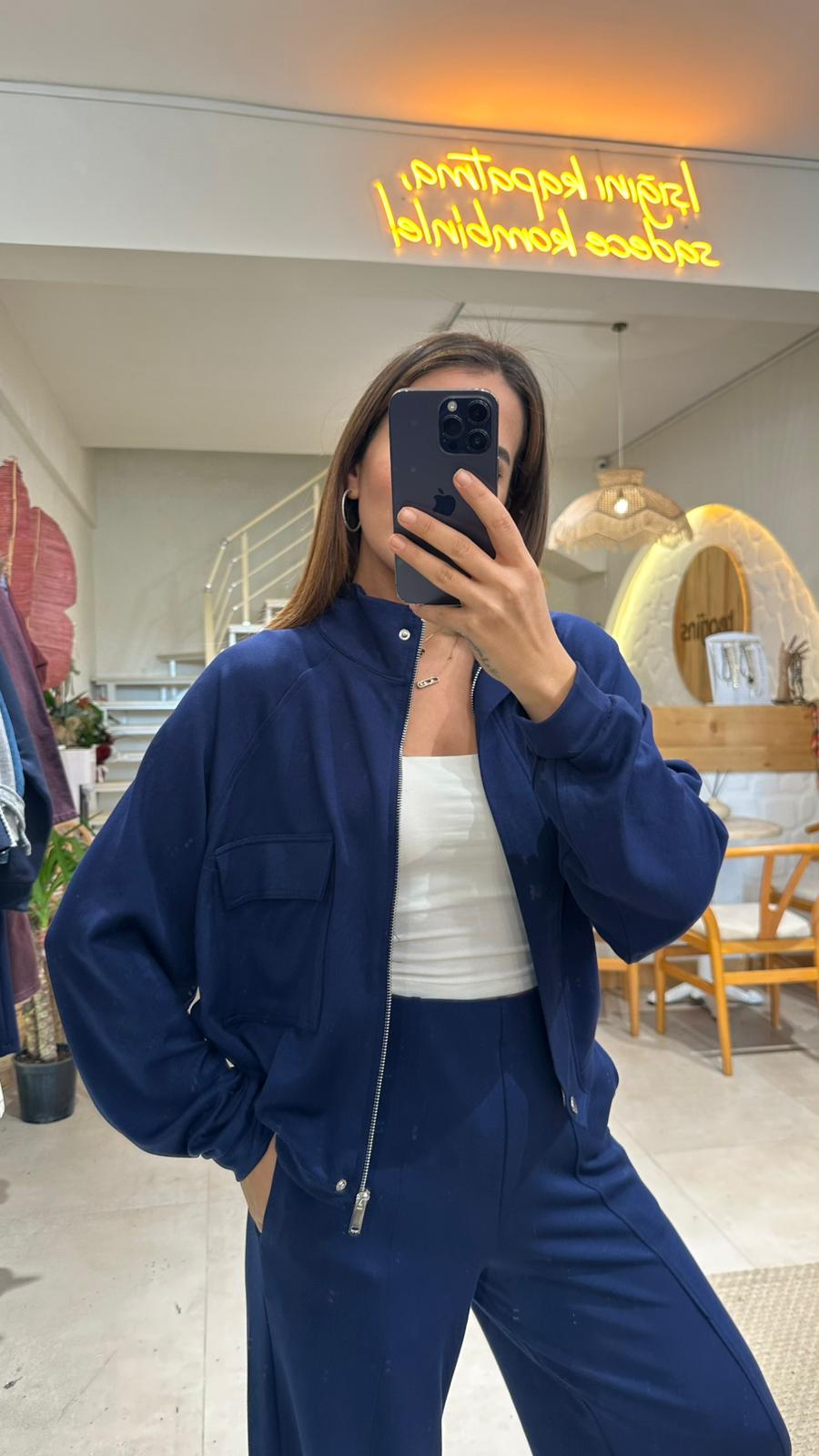 Torba Cep Modal Takım - lacivert