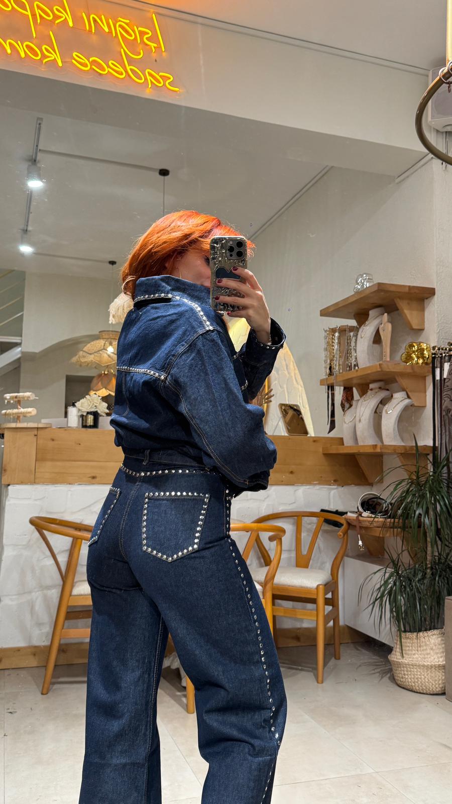 Renkli Denim Pantolon