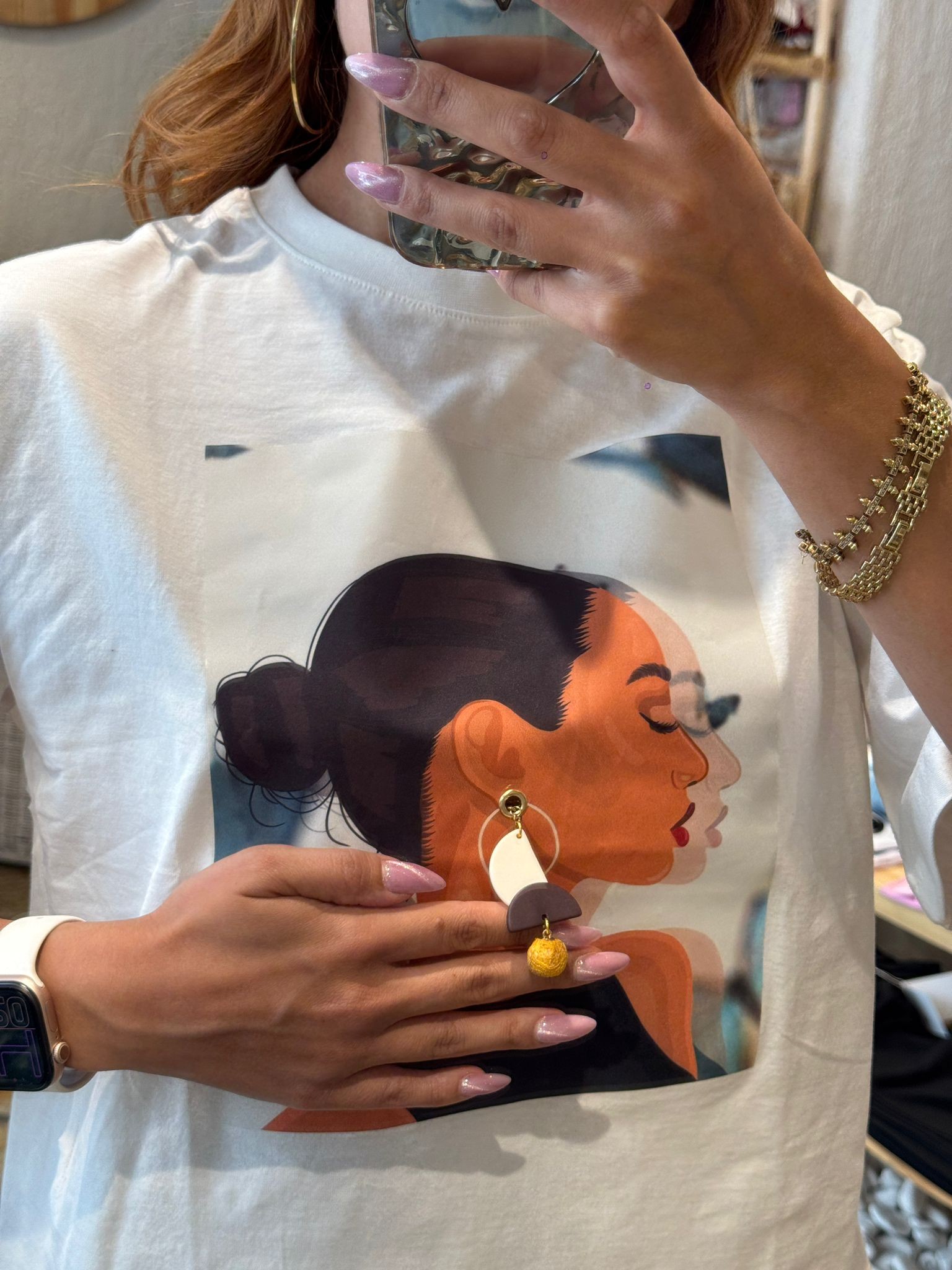 Küpe Detay Tshirt