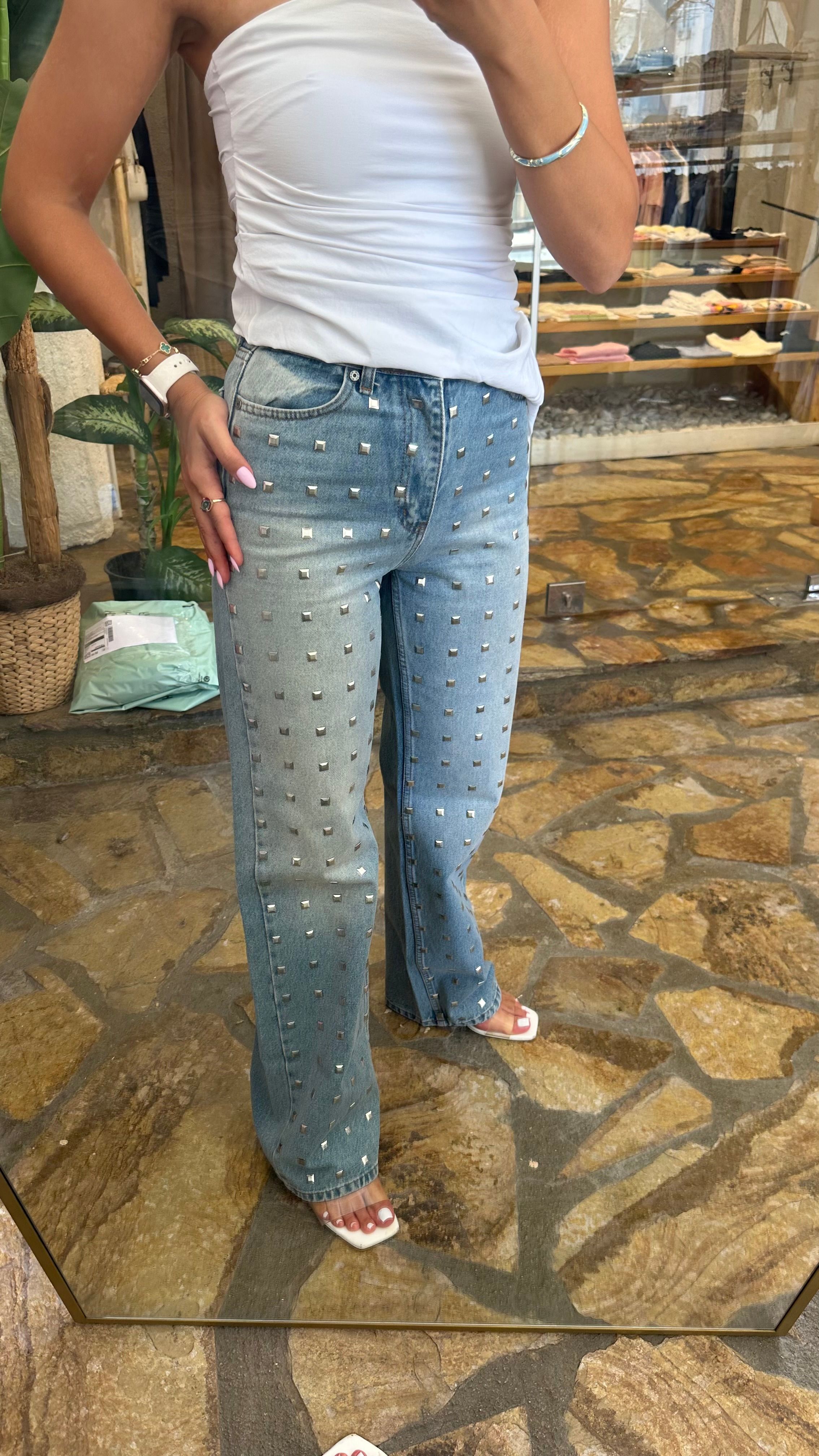 Zımbalı jean 