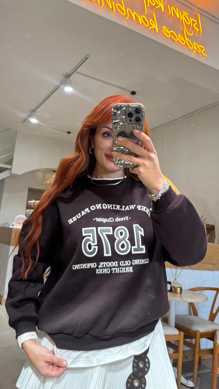 1975 Baskılı Sweat